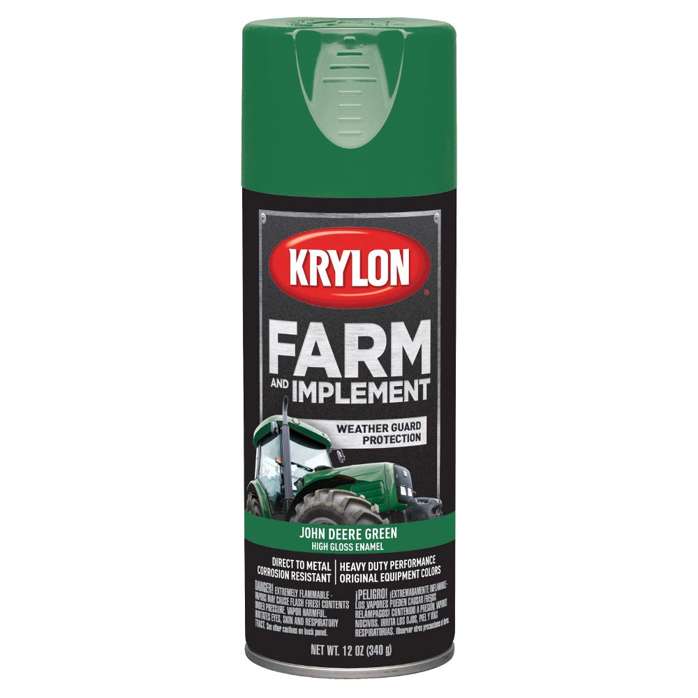 Krylon K01932000 Farm &amp; Implement Paint, 12 oz, John Deere Green