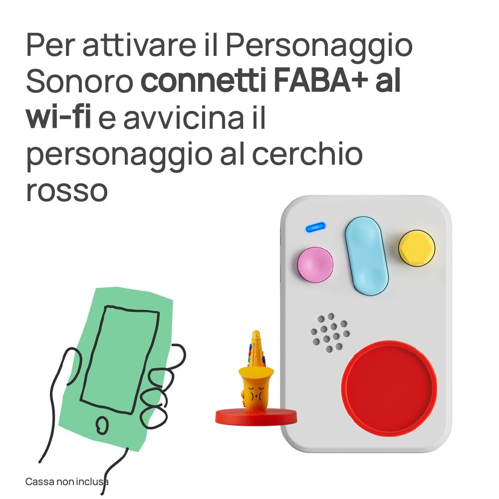 FABA Personaggio Sonoro – A ritmo di jazz – Musiche, canzoni e suoni per bambini e bambine 0+ anni - Ascoltabile con i Raccontastorie FABA, gioco educativo versione italiana
