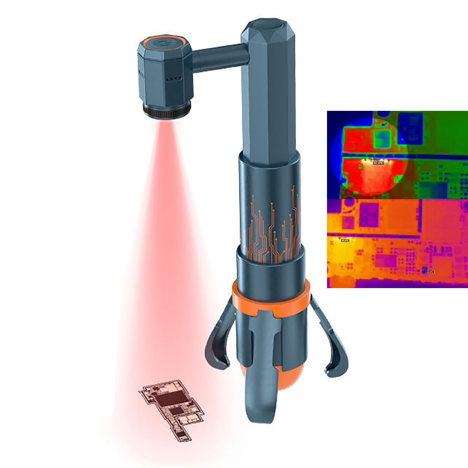Strumento Diagnostico Rapido Per Schede Madri PCB, Analizzatore Di Immagini Termiche, Alta Risoluzione 256*192 E Lente Staccabile, Rilevamento Rapido E Accurato, Per Telefono Cellulare, Computer