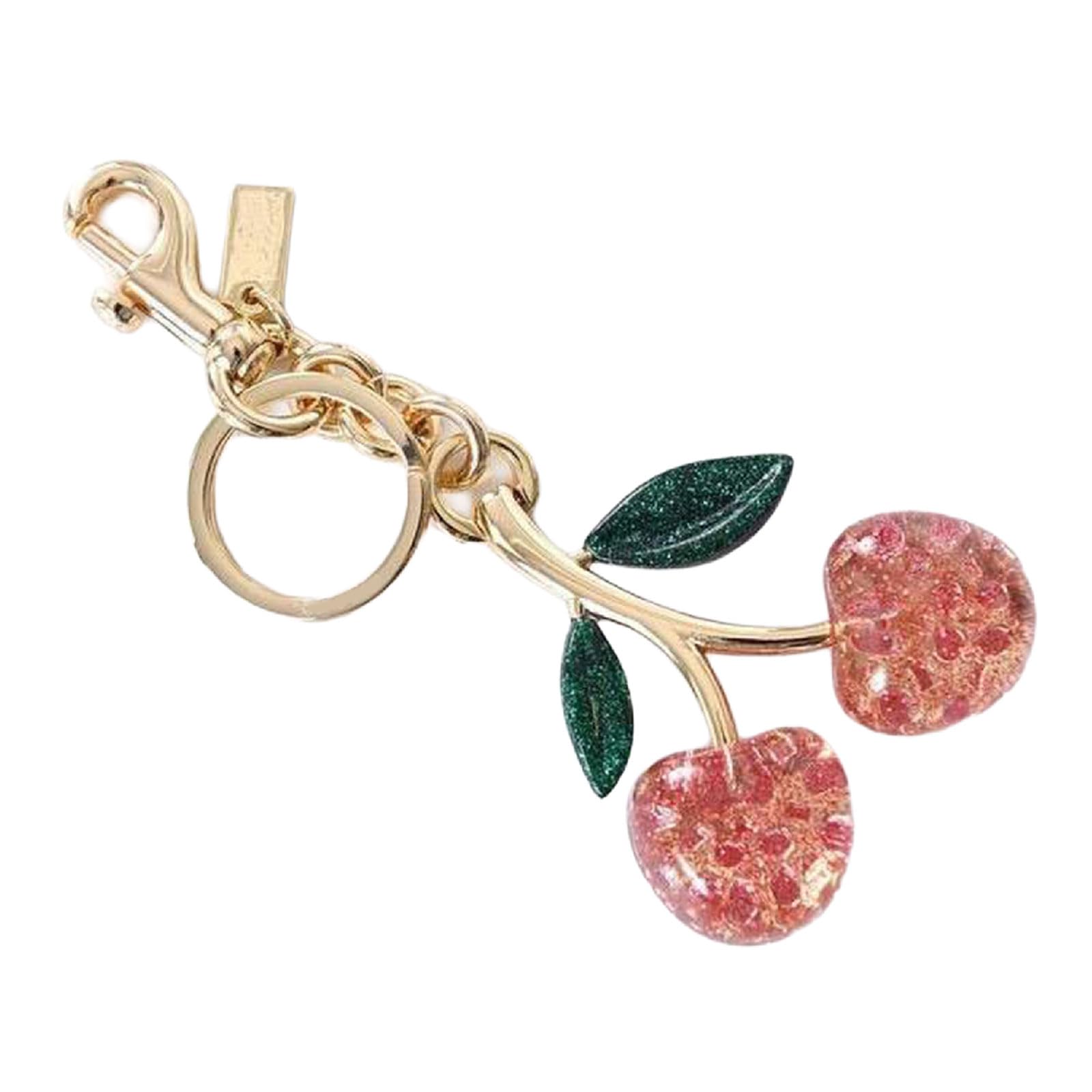 Cherry Pendant Keychain Bag Charm Eye Catching Accessory Fashionable Hanging Decoration