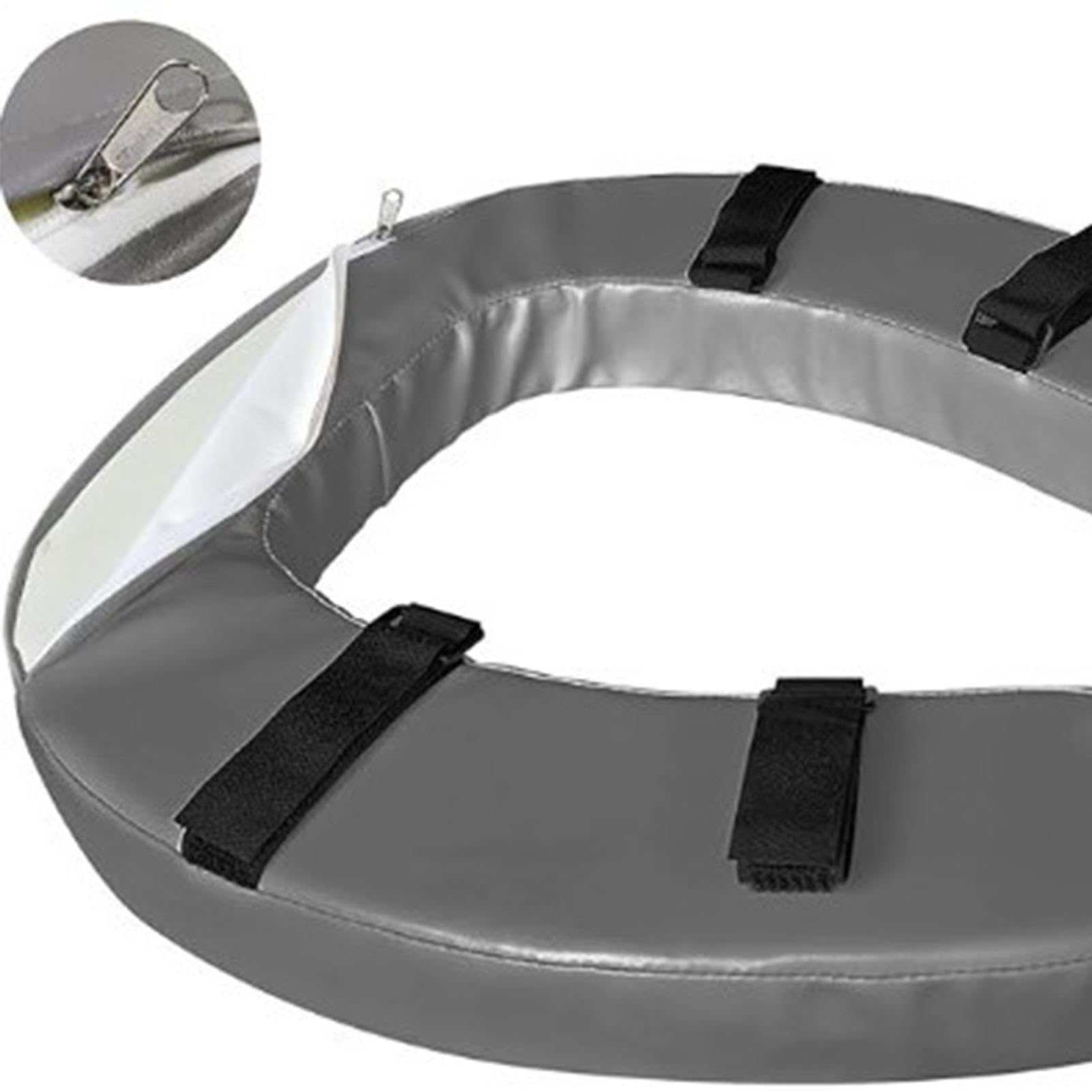 Rialzo imbottito per WC per anziani, aggiunge 5 cm, estensione per sedile WC per disabili, antiscivolo, ergonomico, assistito per bagno, casa, viaggi, ospedale