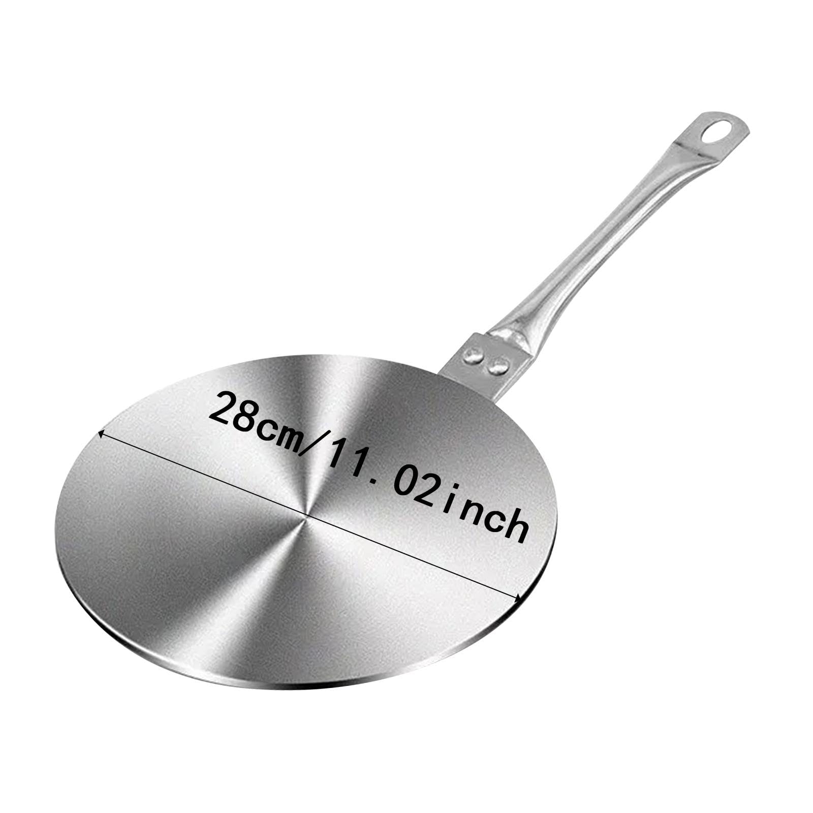 Piastra di Induzione Multifunzionale per Piani Cottura con Manico Lungo per Pentole, 28 Cm