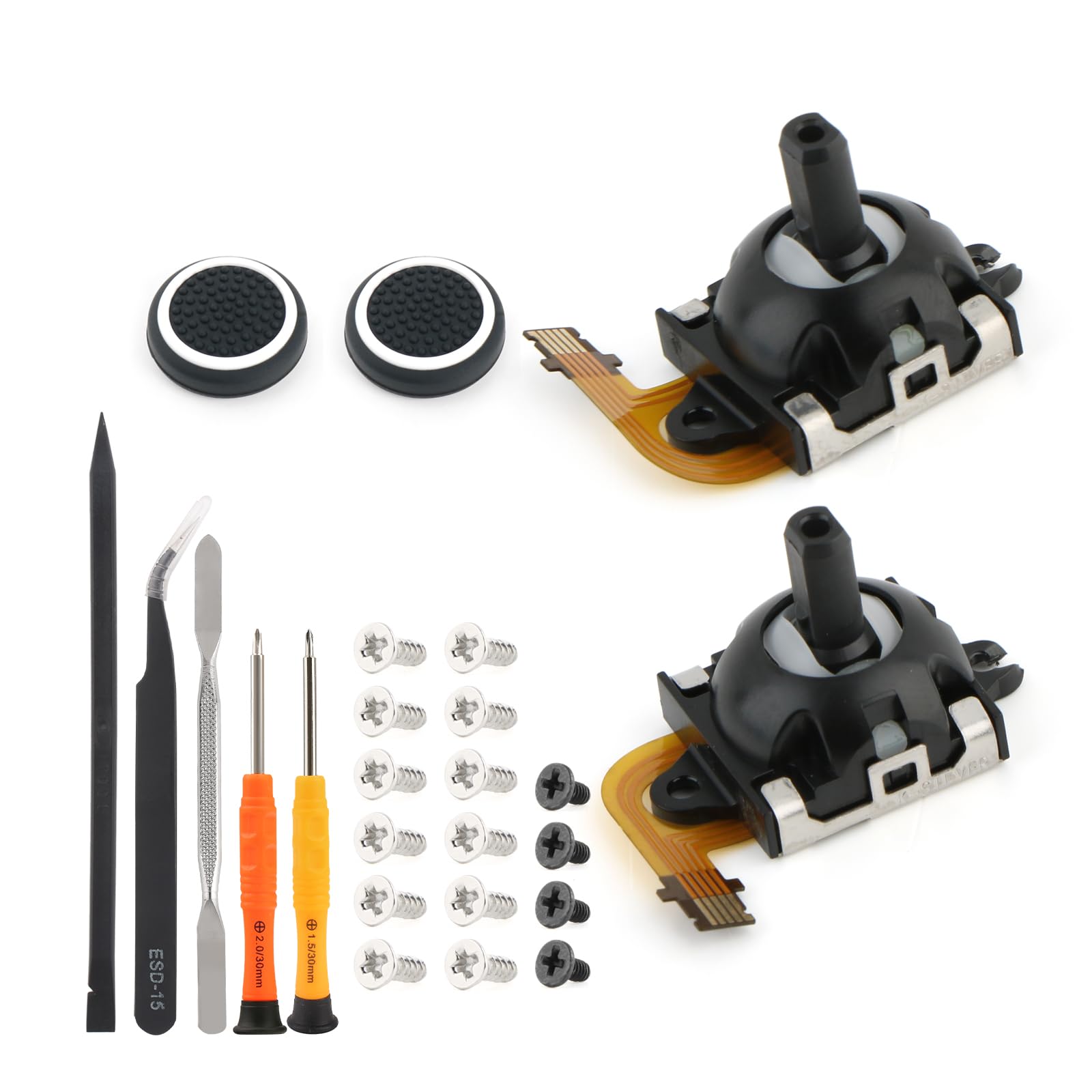 for PS5 Portal Hall Effect Joystick Replacement for PlayStation Portal PS Portal 3D Analog Sensor Handheld Stick Thumb Sticks Accessories Repair Tools