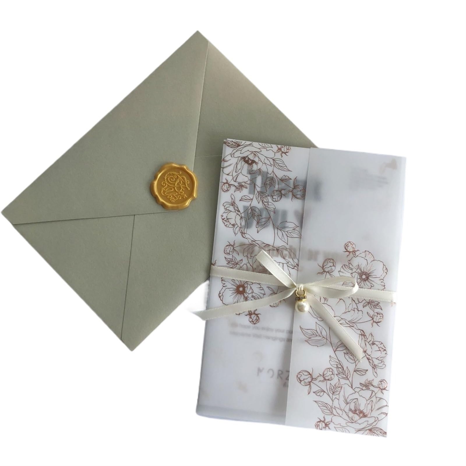 Einladungskarten Hochzeit 50 Stück Einladungen zur Hochzeit, Verlobung, Abschluss, Geburtstag, Grußkarte, Partyzubehör, Geschäft(Rose Gold)