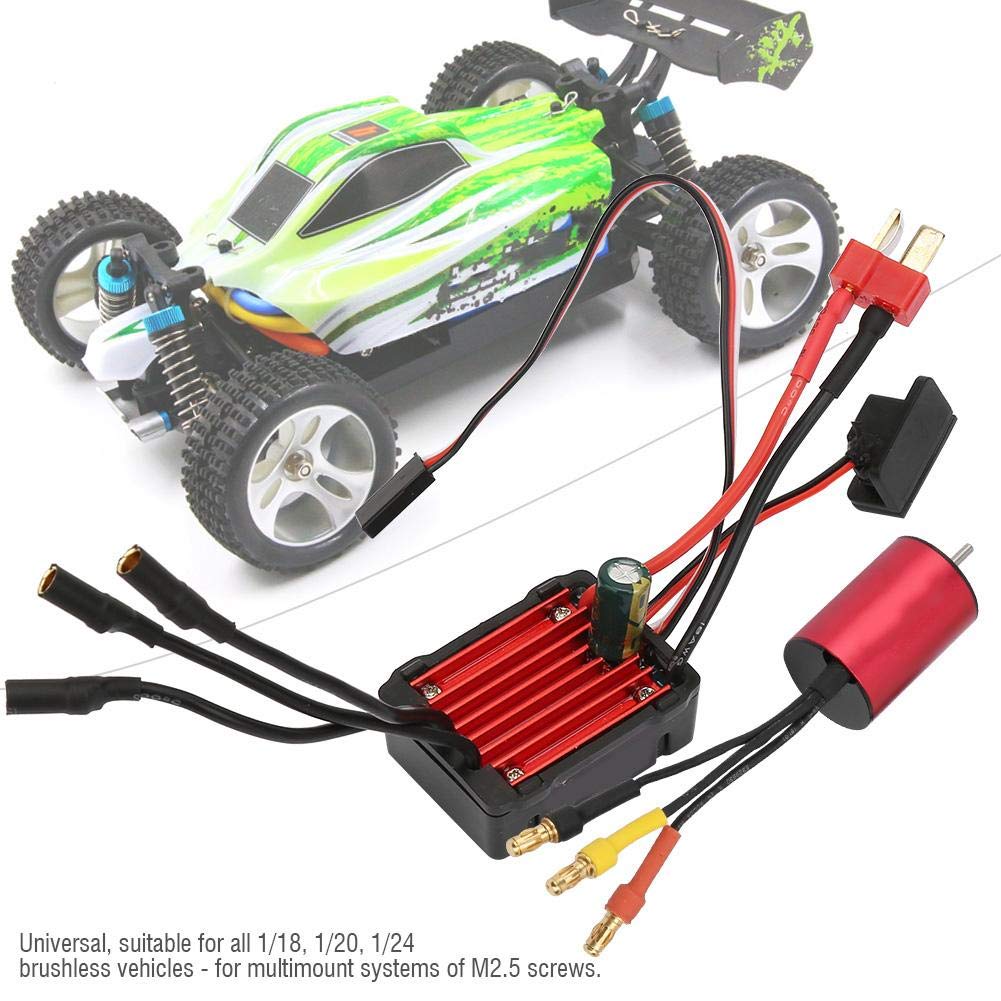 RC Motor ESC Set, RC Motor ESC Set Universal 4500KV 2030 Motor & KS25A Combo ESC sin escobillas a Prueba de Agua con Hoja de Acero al silicio Ultrafino para RC Model