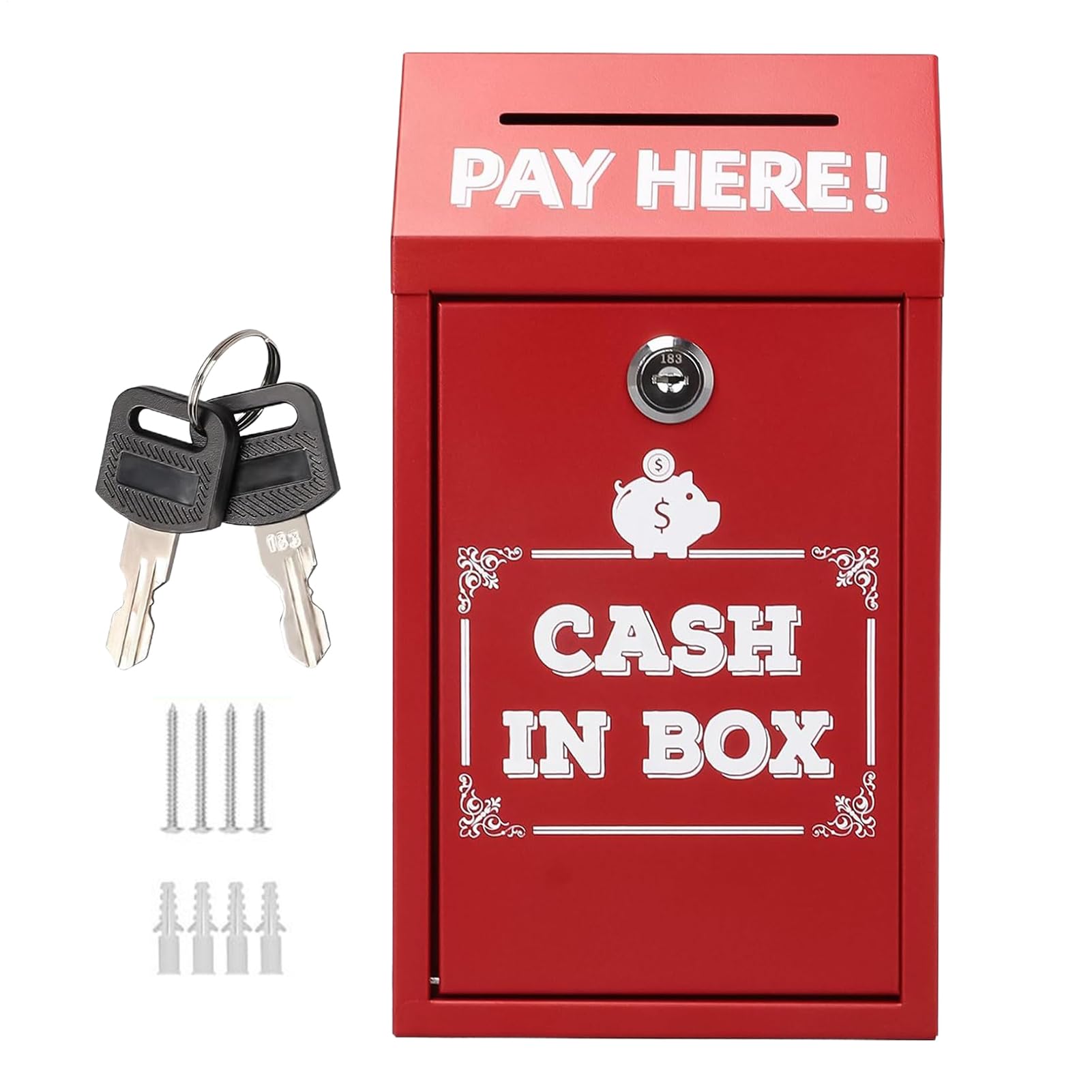 Urne à dons extérieur et intérieur pour collecte associative