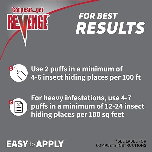 Miniatura 4 de Cebo invisible para cucarachas Revenge con aplicador acolchado, mata hormigas, escarabajos, cucarachas y más, fórmula de larga duración
