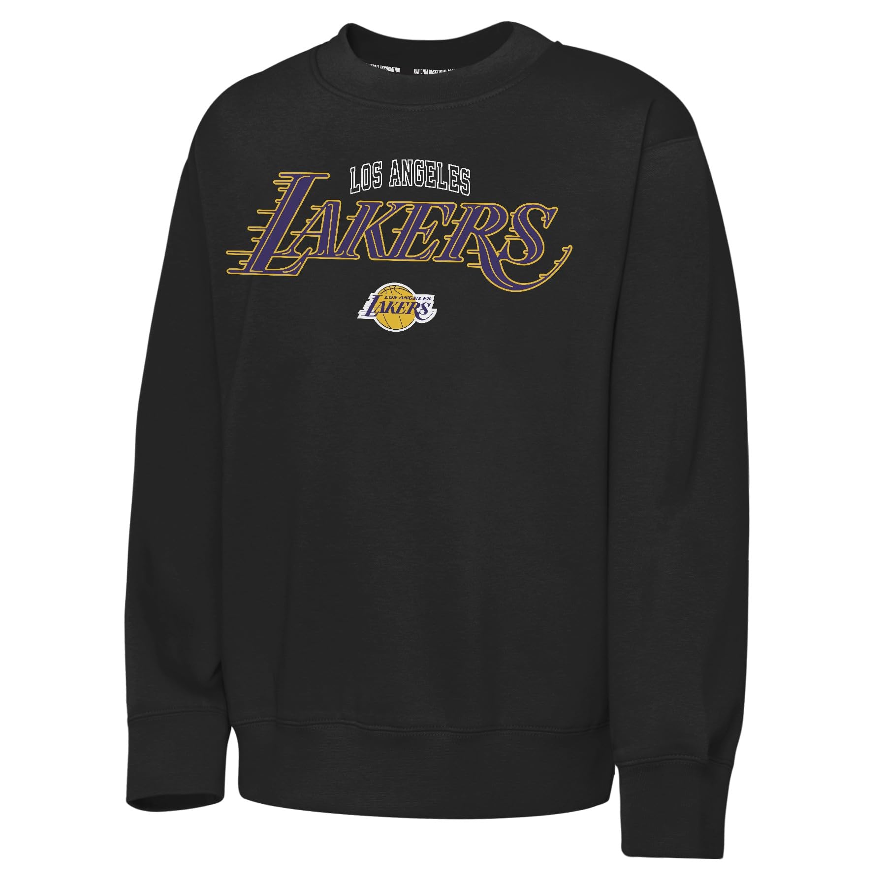 NBA Mens Fleece Crew, Black, XXL EU