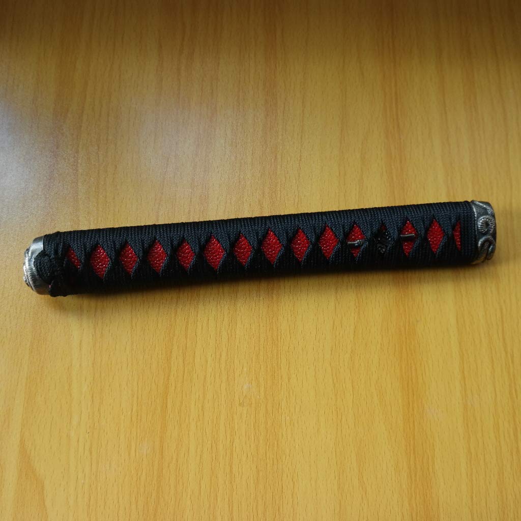 Sword Handle Tsuka 10.2in Alloy Copper Iron Fittings Imitation Real Samegawa