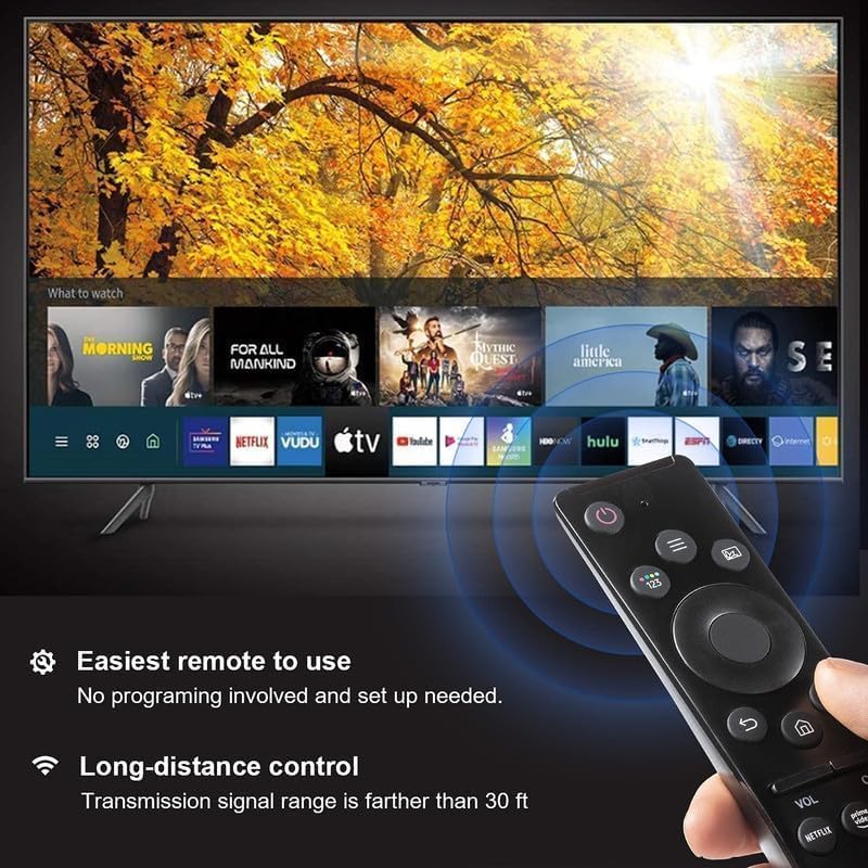 Image of Remote Control Compatible for Samsung Smart 4K Tv Remote Original Led UHD QLED Television and Monitor Suitable for Frame Ultra 6 7 8 Series with Hot Keys BN59 Model Without Voice Command