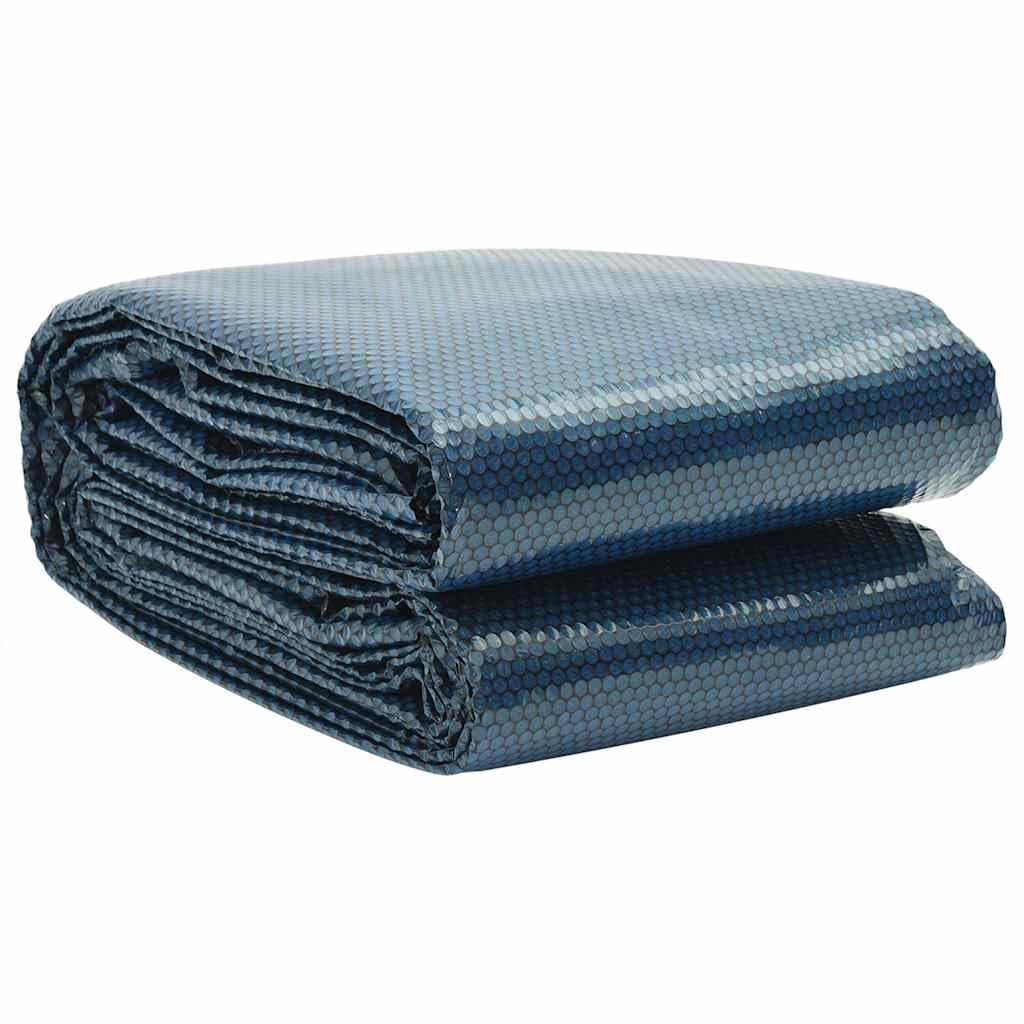 Vidaxl Black And Blue Floating Pe Solar Pool Flim Garden Pool Accessory Swimming Pool Cover Above Ground Pond Cloth Protector 250 Cm
