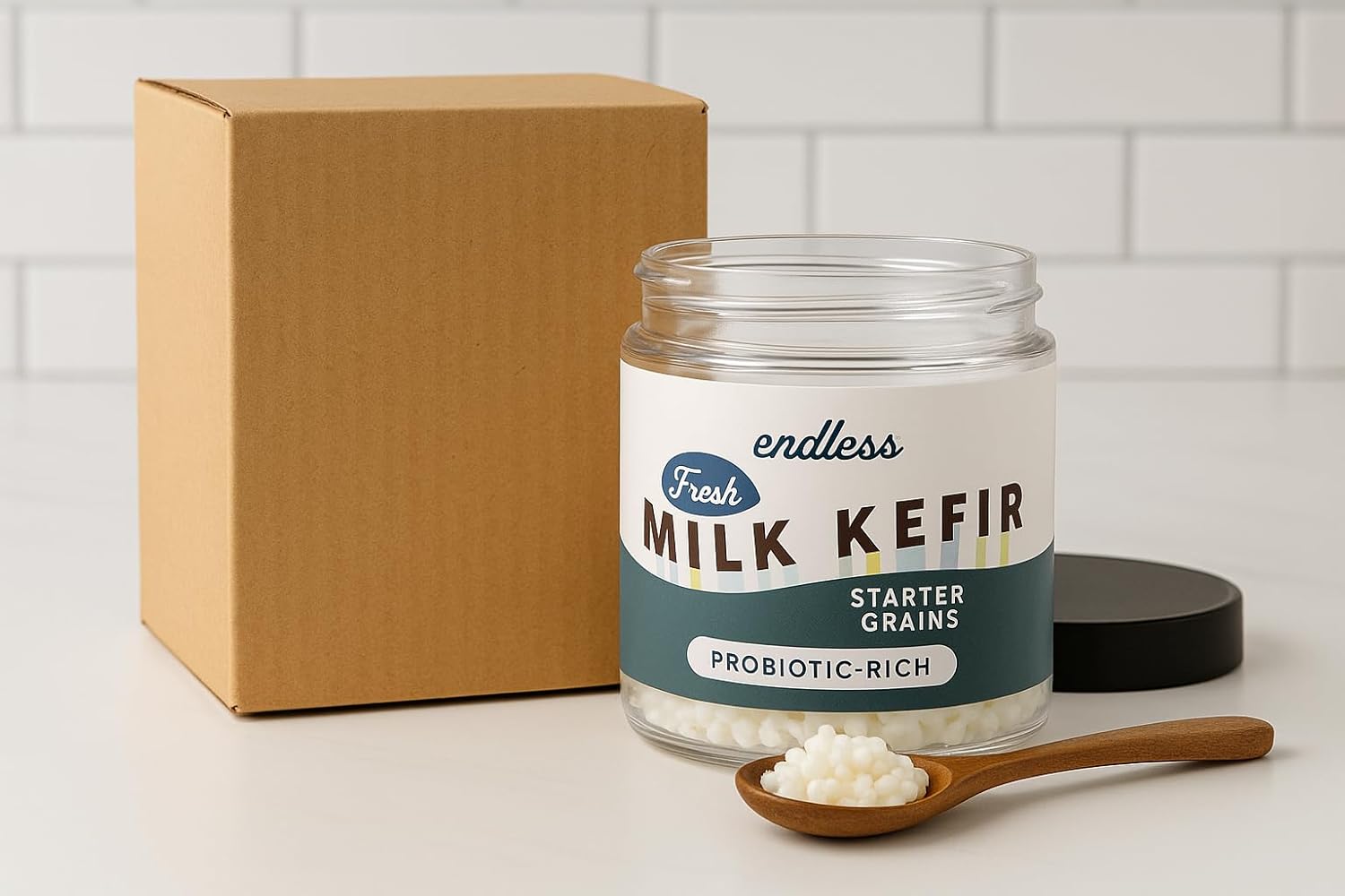 Cultures for Health ENDLESS Milk Kefir Grains | Live Starter Culture | Make Tangy, Probiotic Kefir in 12–24 Hours | Reusable Milk Kefir Starter