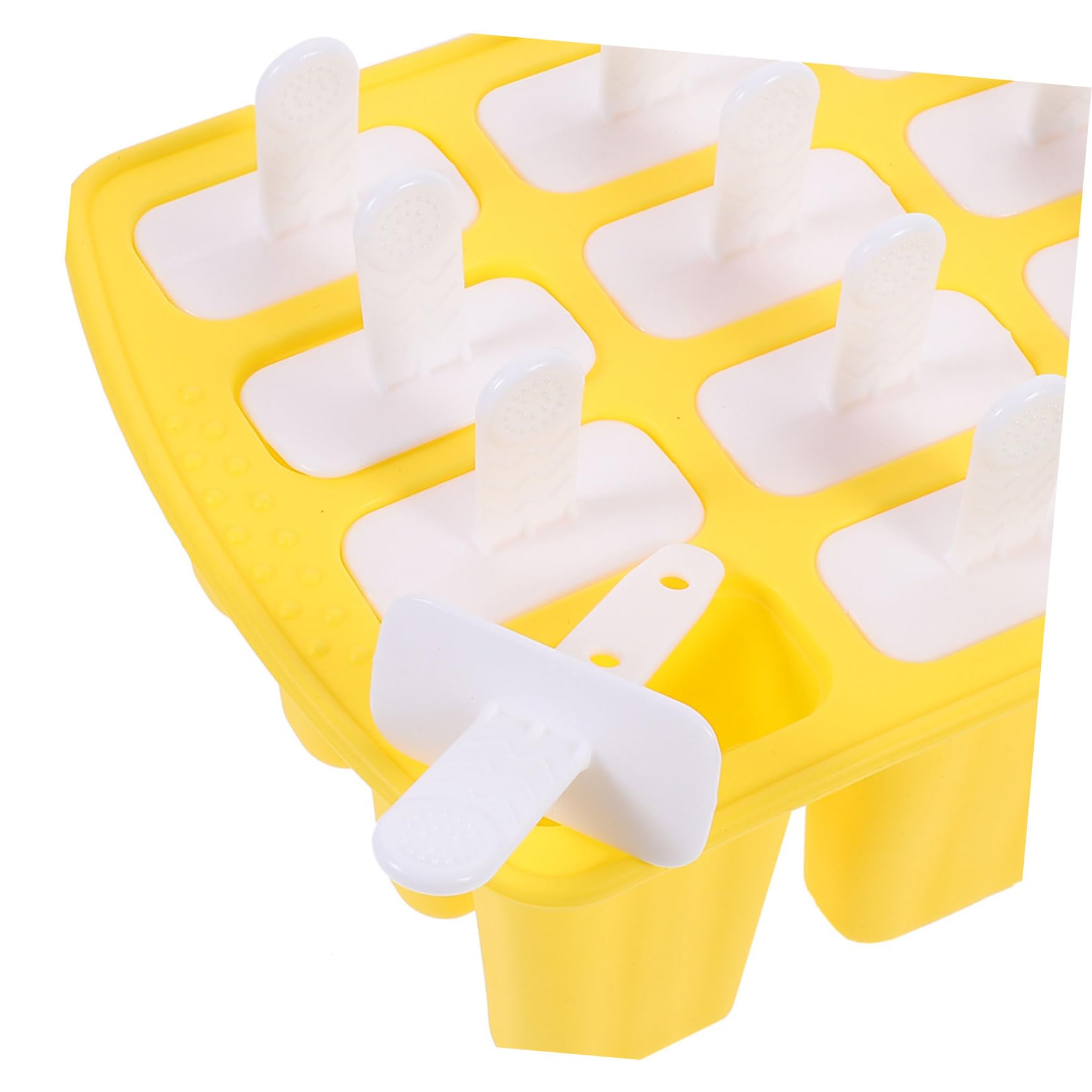 Mikinona Moule à Glace en Silicone, 12 Cavités, pour Jus de Fruits et Crème Glacée, Usage Maison et Bar, Été, Lot 1 Set