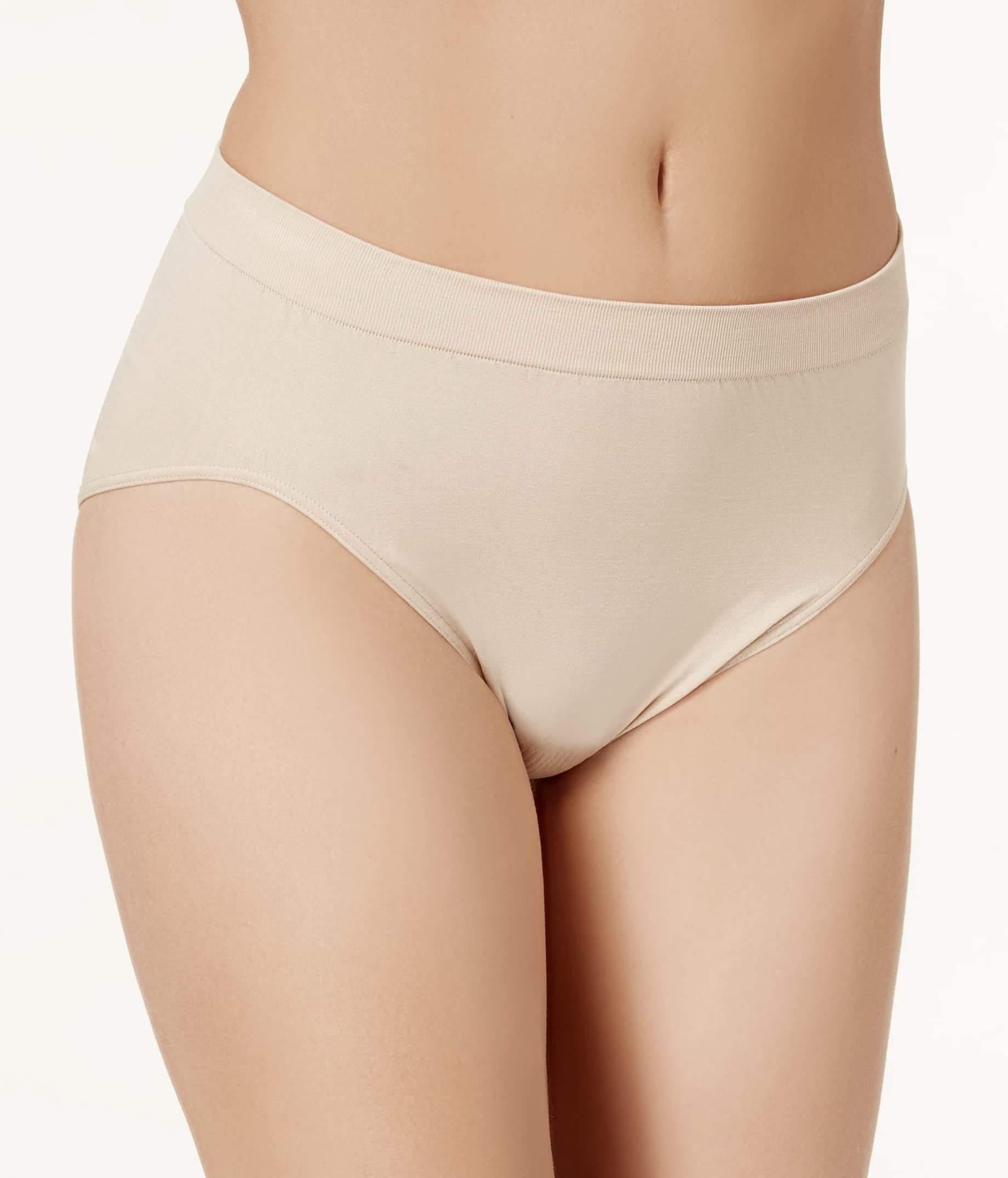 Lot de 6 culottes élastiques Briefs en microfibre et coton Midi pour femme en microfibre, Mixé., M