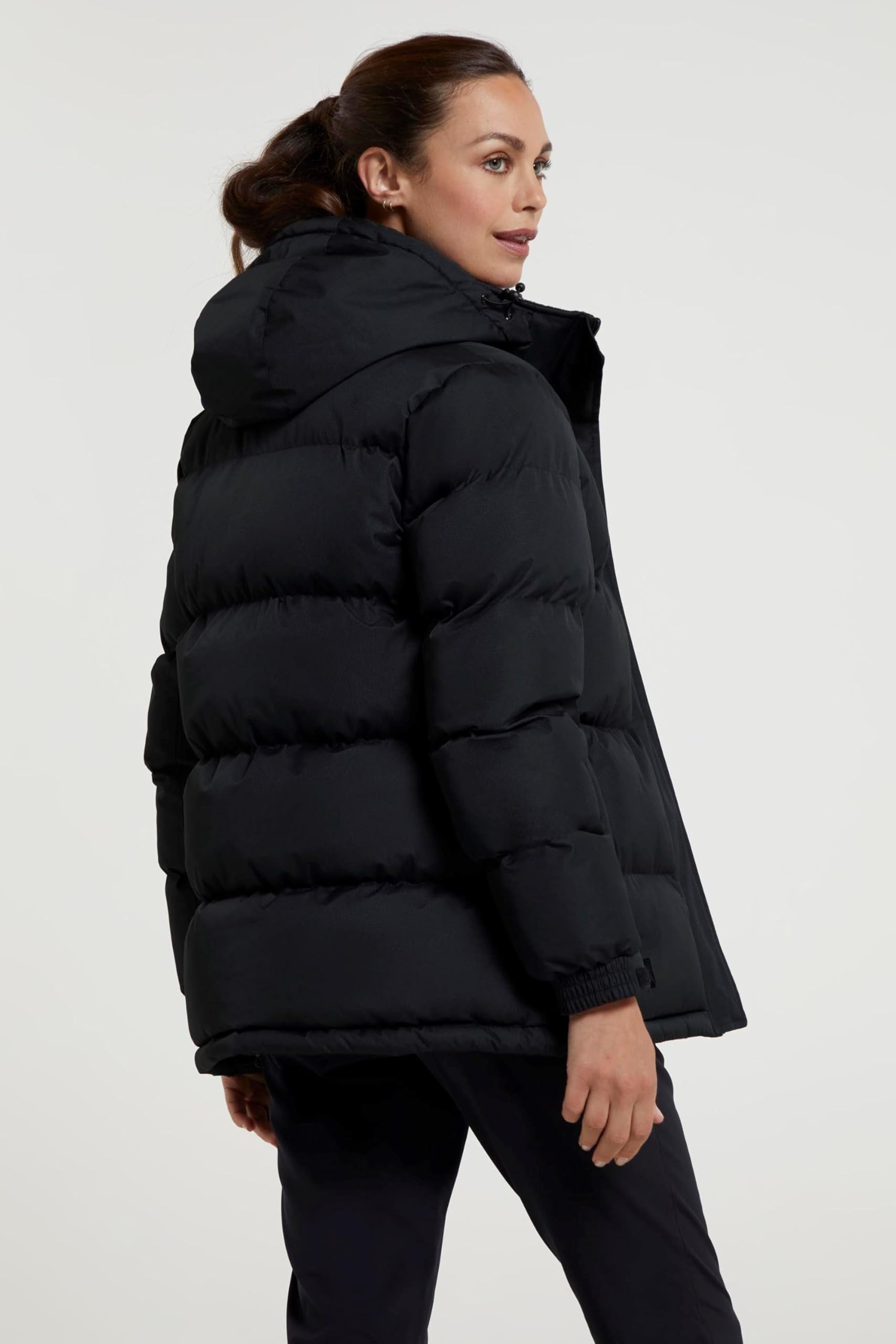 Mountain Warehouse Snow Doudoune synthétique pour Femme - Manteau Chaud, zippé, résistant à l'eau, Isolation en Microfibre - Idéal pour l'automne, l'hiver, l'extérieur