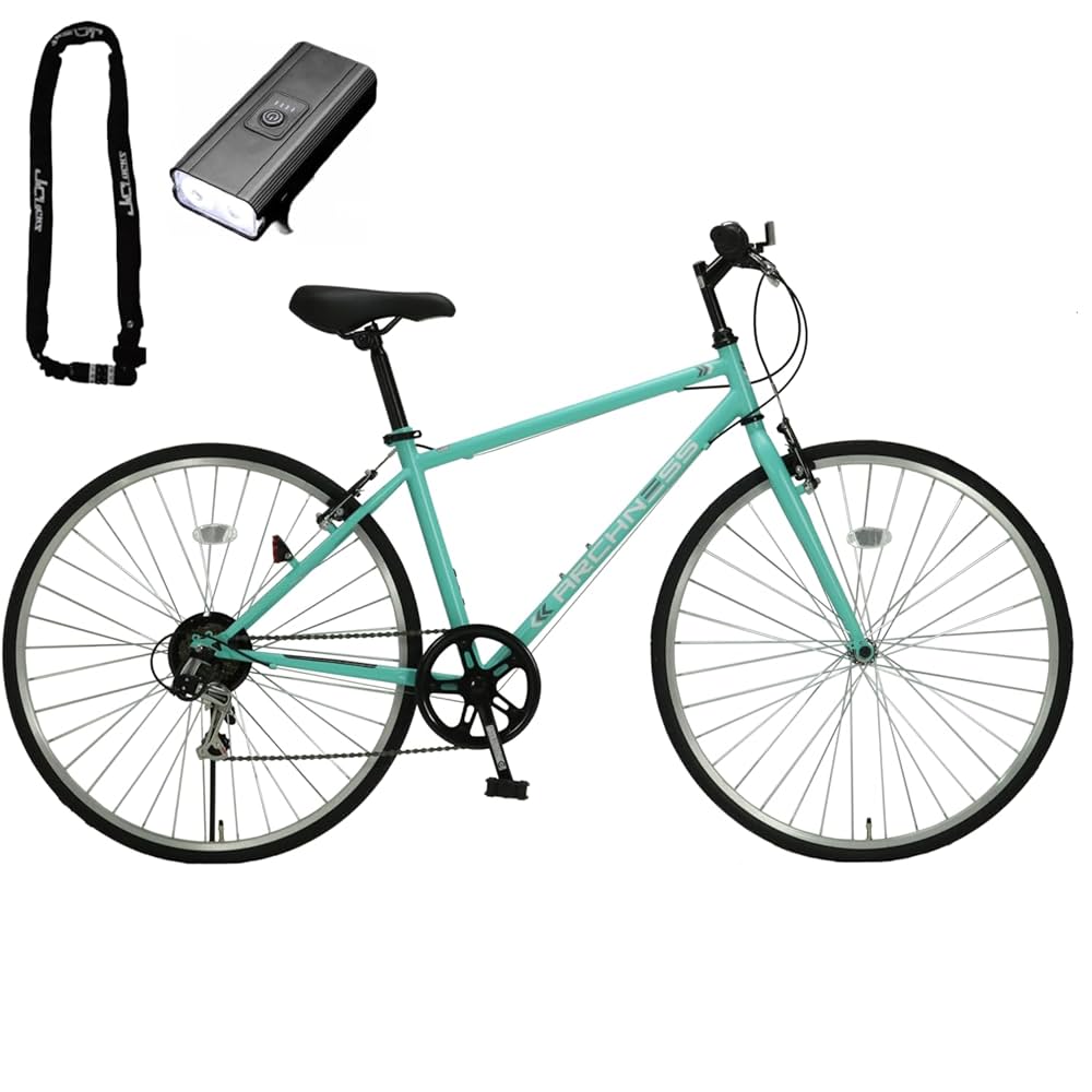 クロスバイク 700C シマノ6段変速 自転車 チャリ 軽量 700×28C