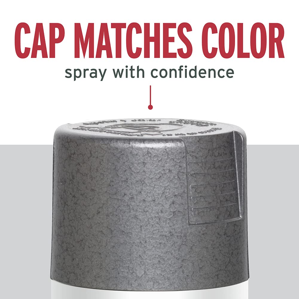 Rust-Oleum 7214830-6PK Stops Rust Hammered Spray Paint, 12 oz, Gray, 6 Pack