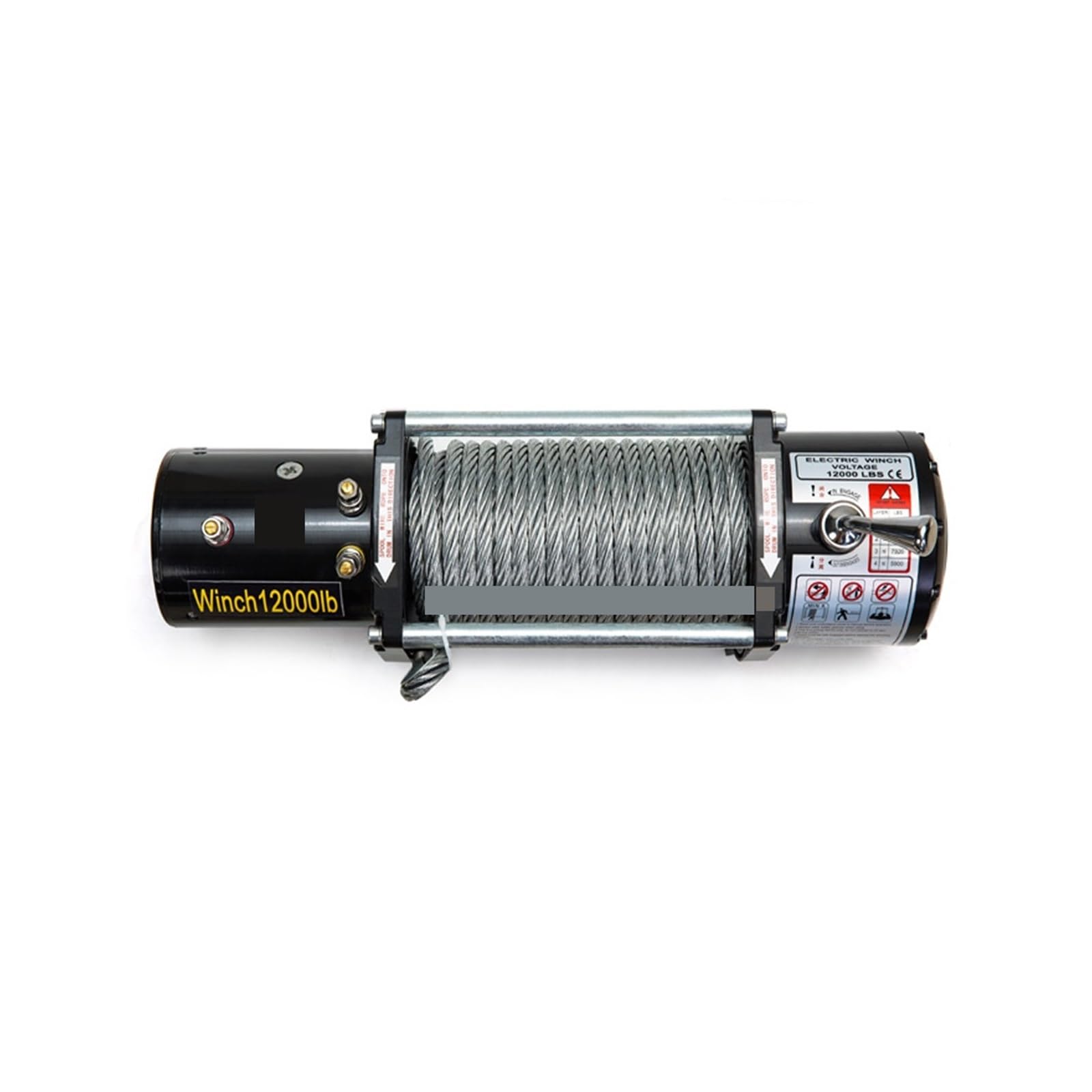 Cabrestante Eléctrico Portátil De 12V, 24V, 2000lb, 12000lb, For Coche, Camión, Remolque Barcaza, Herramienta Mano, Extractor Cuerda Alambre Acero(12000 lbs 24V)