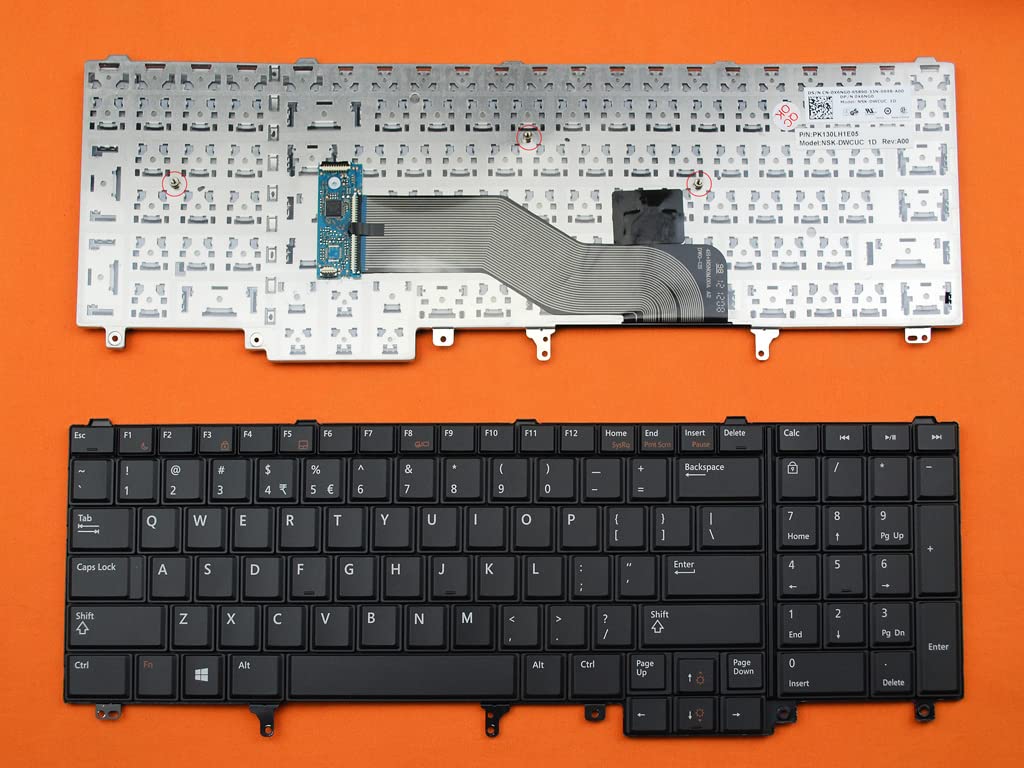 Clavier DELL Pour Latitude E6320, E5520, E5320 - AZERTY Allemand, D'occasion Mais Parfaitement Fonctionnel