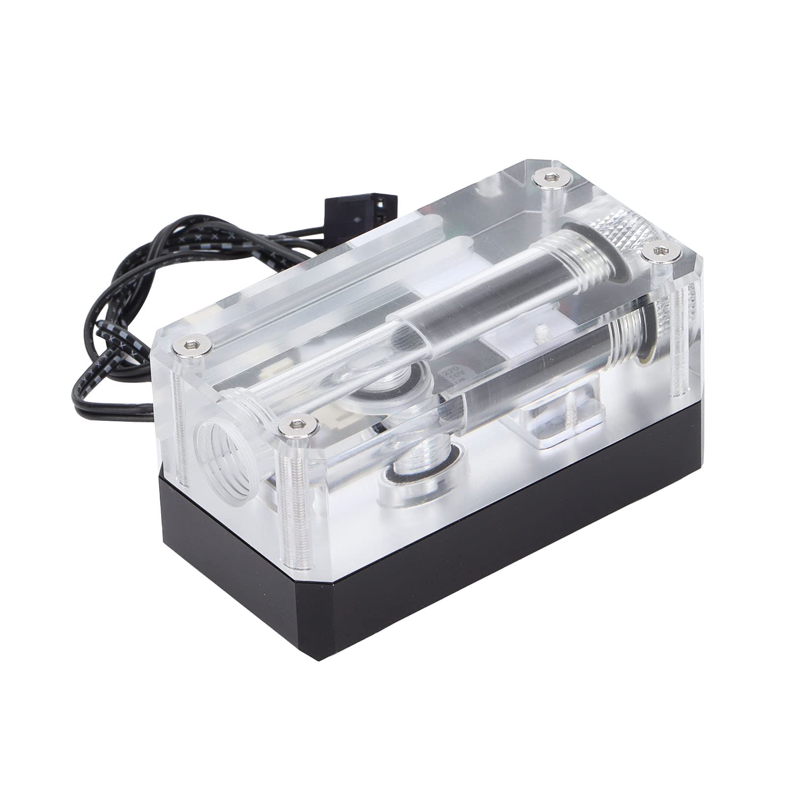 Termómetro de Agua Pantalla LED Duradera Indicador de Temperatura de CPU para Monitoreo de Velocidad de Computadora, Material Acrílico de Aleación de Aluminio