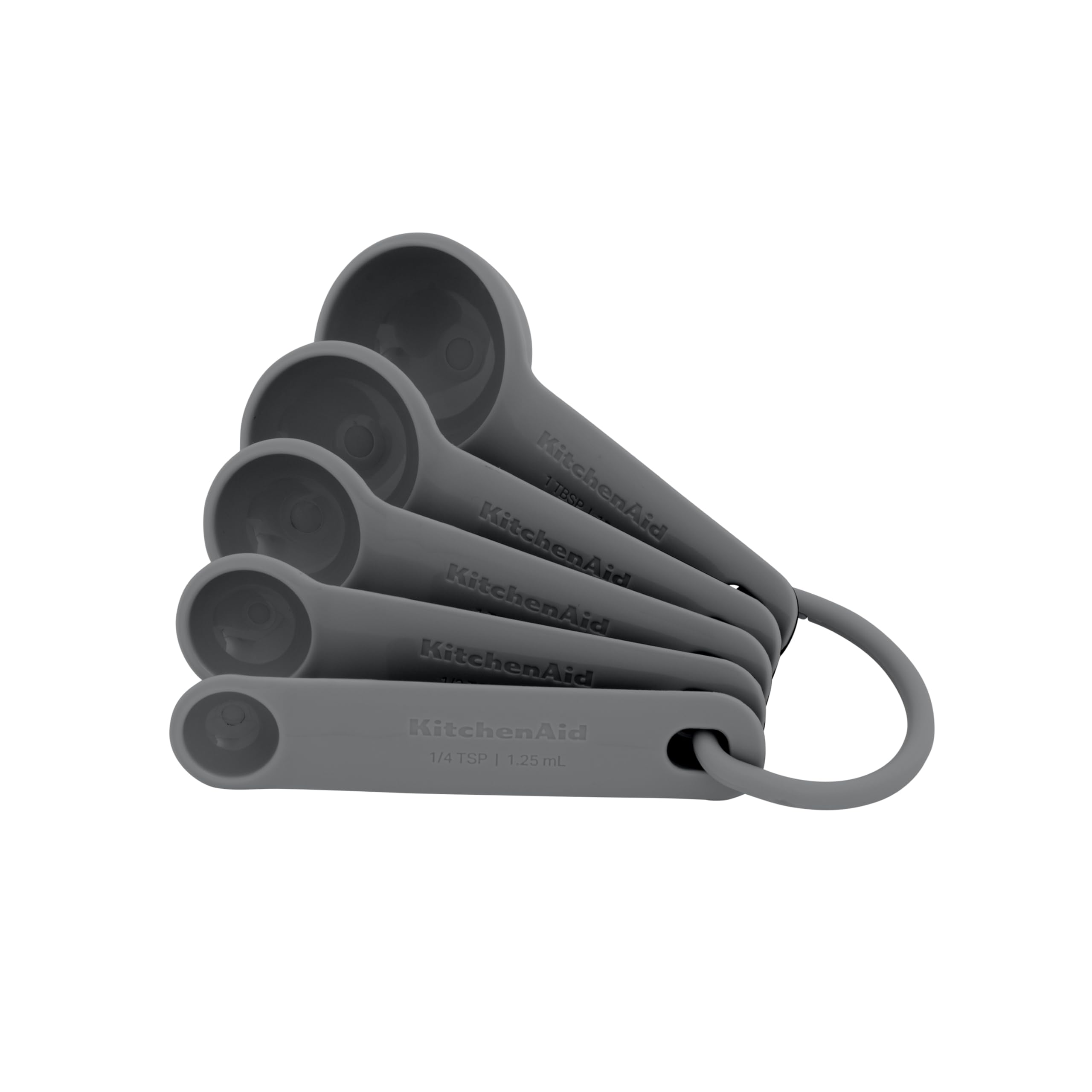 KitchenAid 5pc Measuring Spoon Set - Charcoal Grey