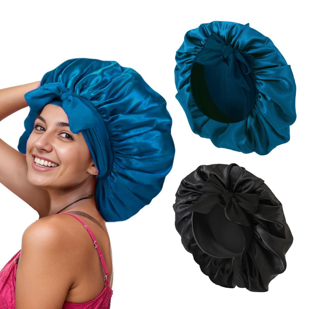 Satin Hair Bonnet for Women Sleeping