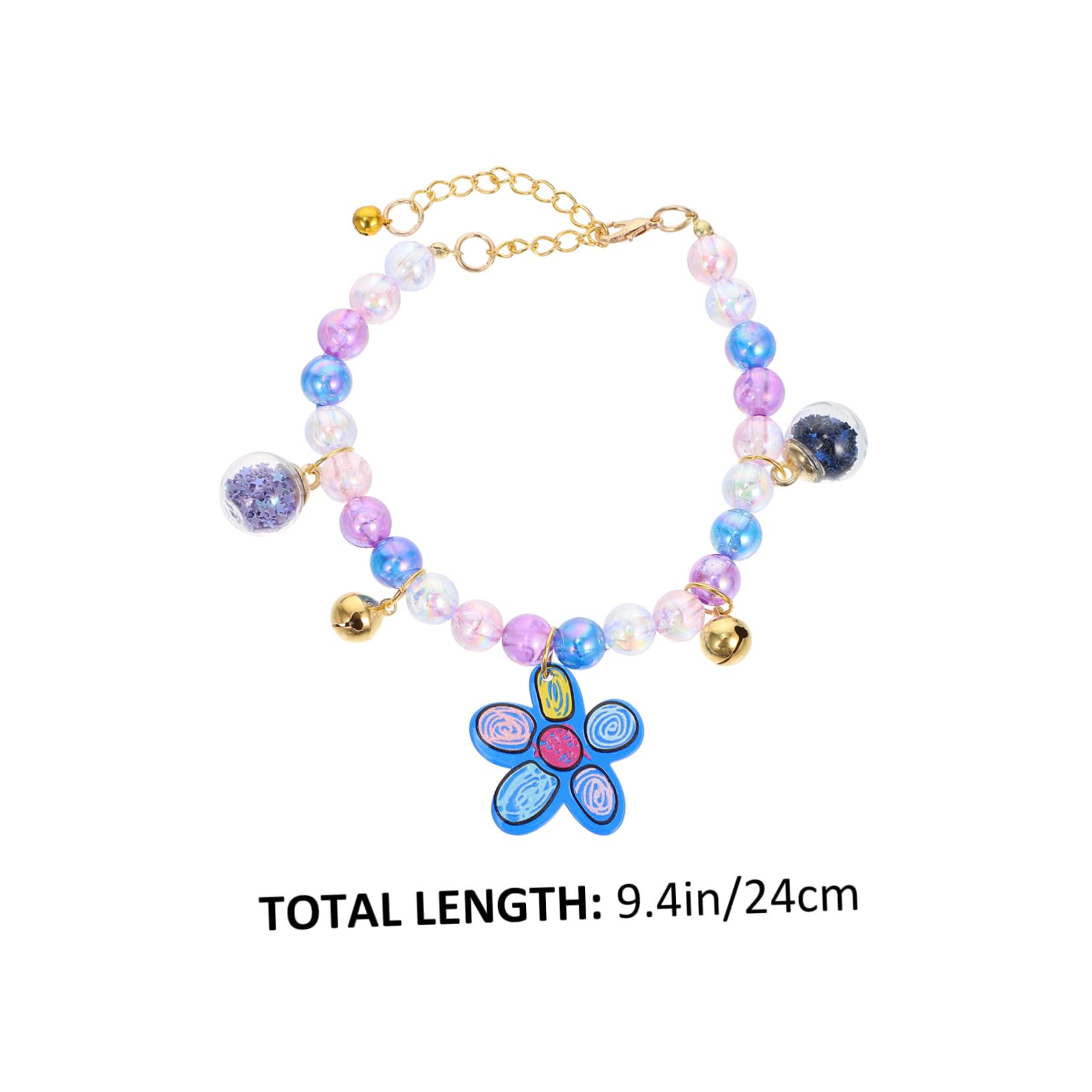 HANABASS Necklace with Pearl Elements Fashionable Dog Collar for Photo Props Costumes for Parties Special Occasions Blue