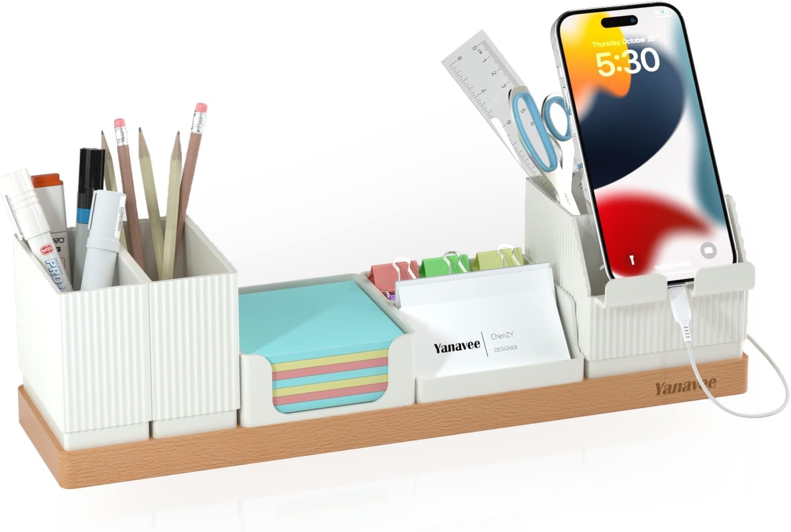 Organiseur Papier Blanc Organiseur De Bureau 7 Niveaux Blanc - Classement Documents A4, Courrier Et Fournitures De Bureau Bac Document