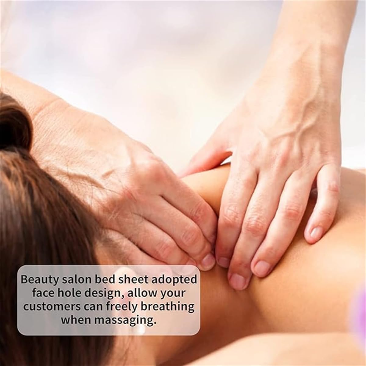 Copertura Protettiva Con Foro Per Il Viso Per Lettino Da Massaggio Table Protective Cover Per Massaggi SPA Lavabile Coprilettino Estetica Coprisedia Per Lettino Da Massaggio (Bianco,80x190 cm)