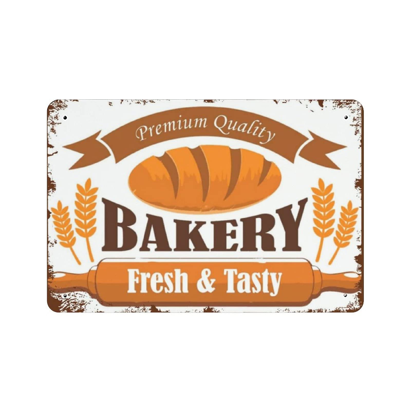 Metal Tin Sign Premium Quality Bakery Vintage Tin Poster Metal Sign Wall Decoration Country Kitchen Home Garage Decor 8"x12"