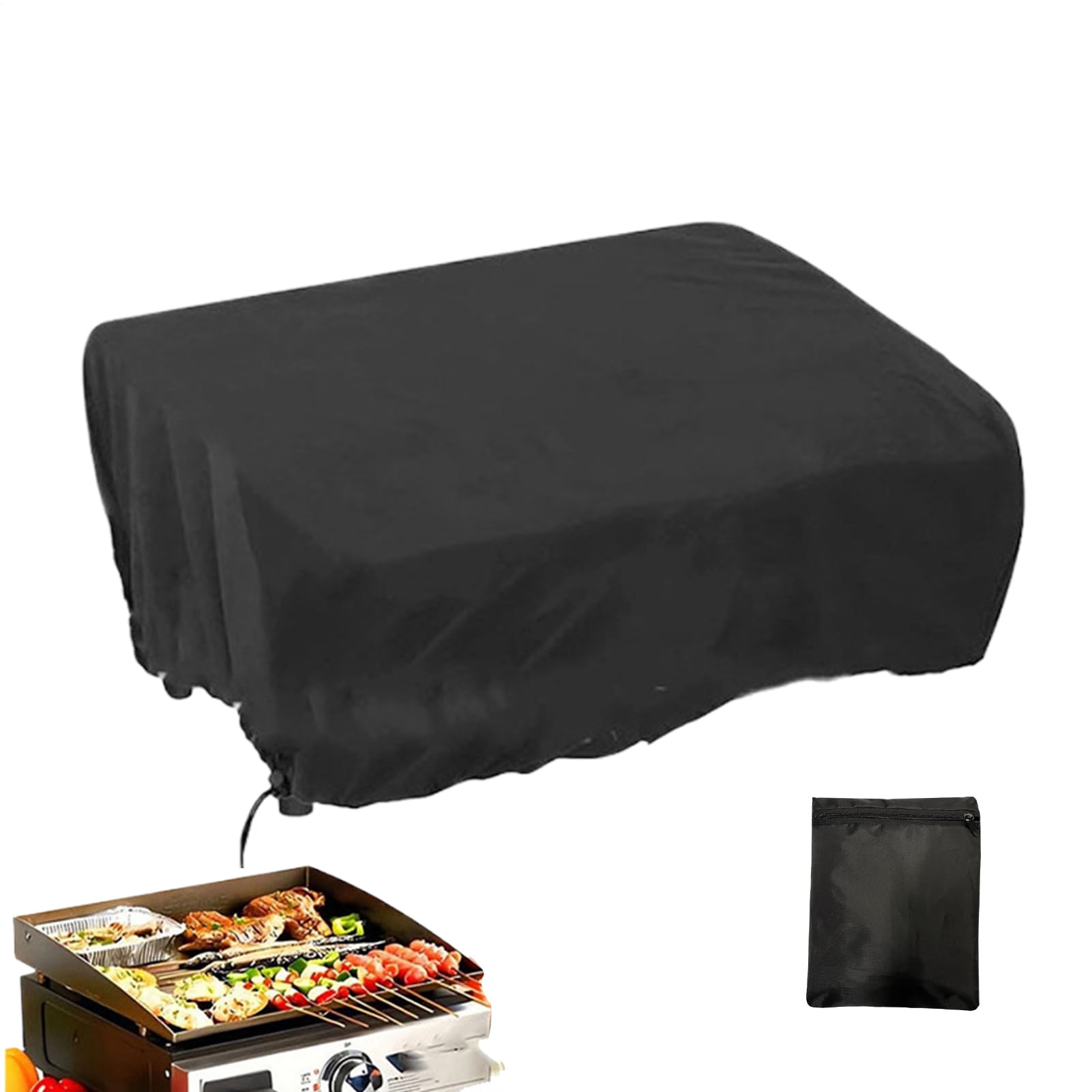 Tabletop Grill Cover Grill Protection Cover Heavy Duty Waterproof Table Top Griddle Lid For Outdoor Barbecue Cooking Camping Patio Backyard