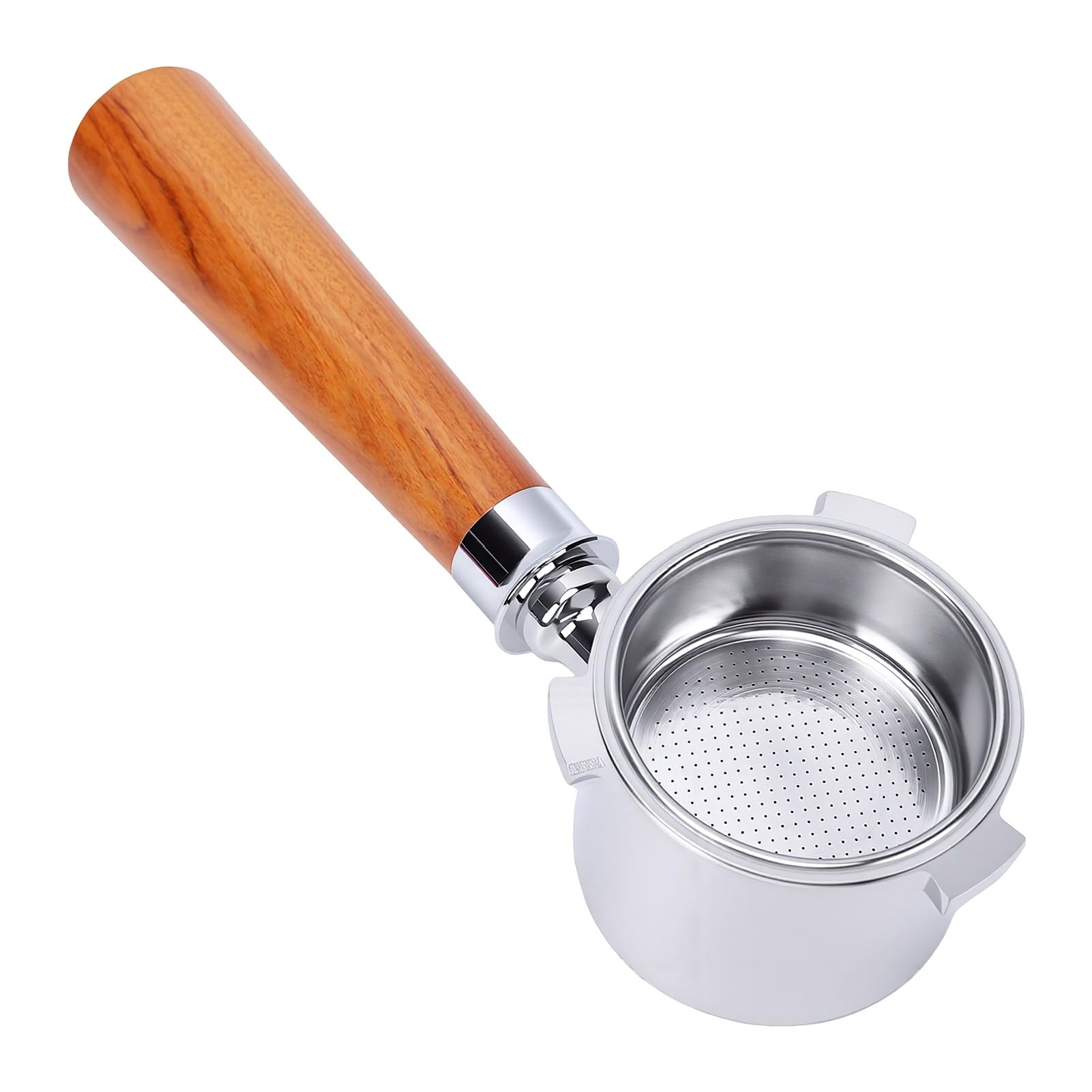 SUNGOOYUE Portafiltro Bottomless 51mm 3 Orecchie Manico in Legno di Rosa
