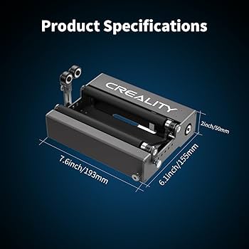 Amazon.co.jp: Creality 公式レーザーロータリーローラー、360