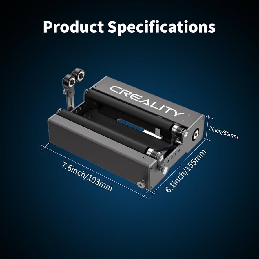 CREALITY レーザー彫刻用ロータリー CREALITY PRO-レーザー彫刻ロータリーローラーキット,円筒形