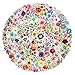 Aufkleber Packs 200pcs, Blume und Botanisch Aufkleber, Wasserdicht Vinyl Stickers Decals, Aufkleber Sammlung für Scrapbooking, Kunst, DIY Handwerk, Bullet Journals, Mädchen