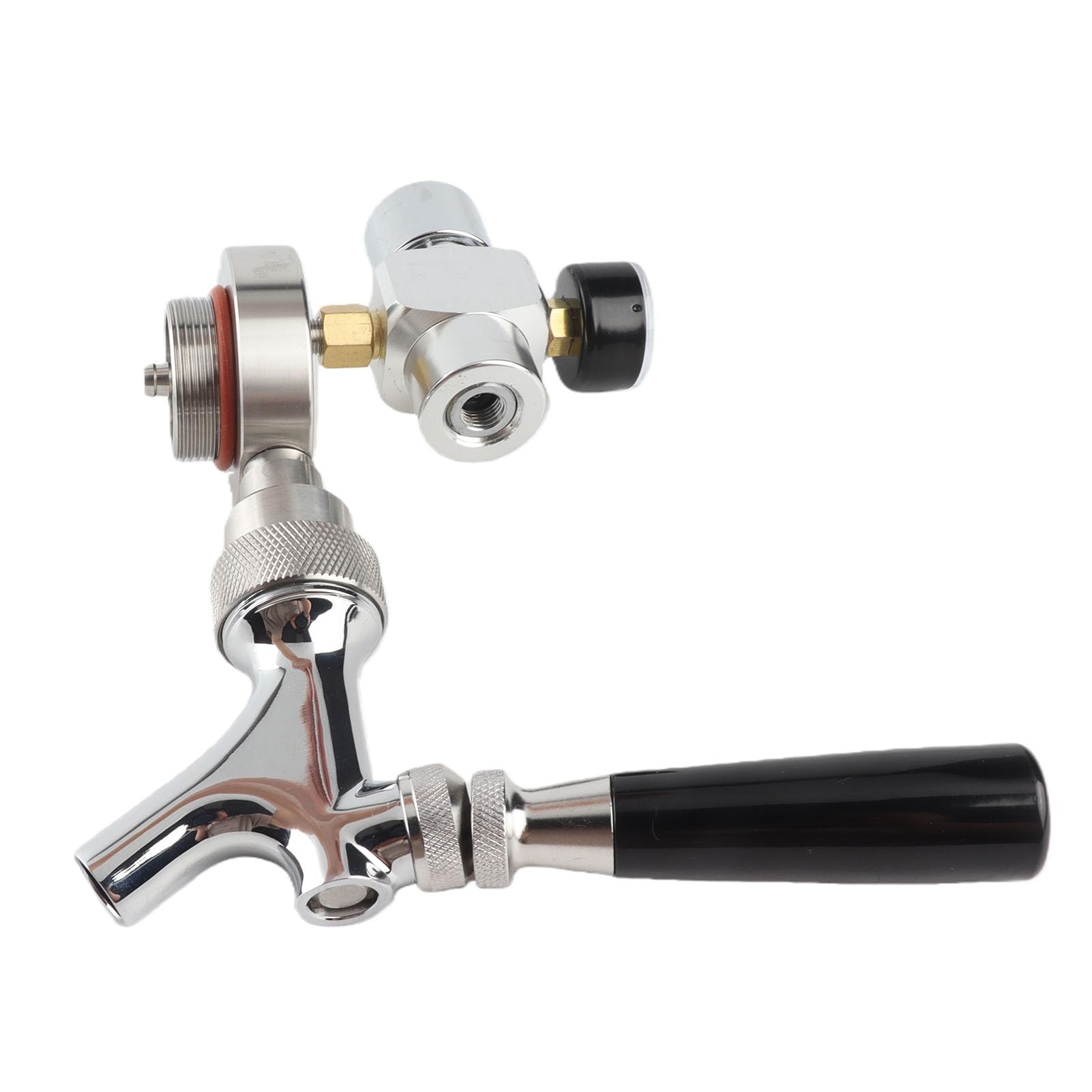 Kit De Distributeur De Robinet De Lance De Bière D'Acier Inoxydable De Robinet De Lances D'Injecteur De Co2 Pour Le Mini Producteur De Bière De Fût De 2L/3.6L/5L