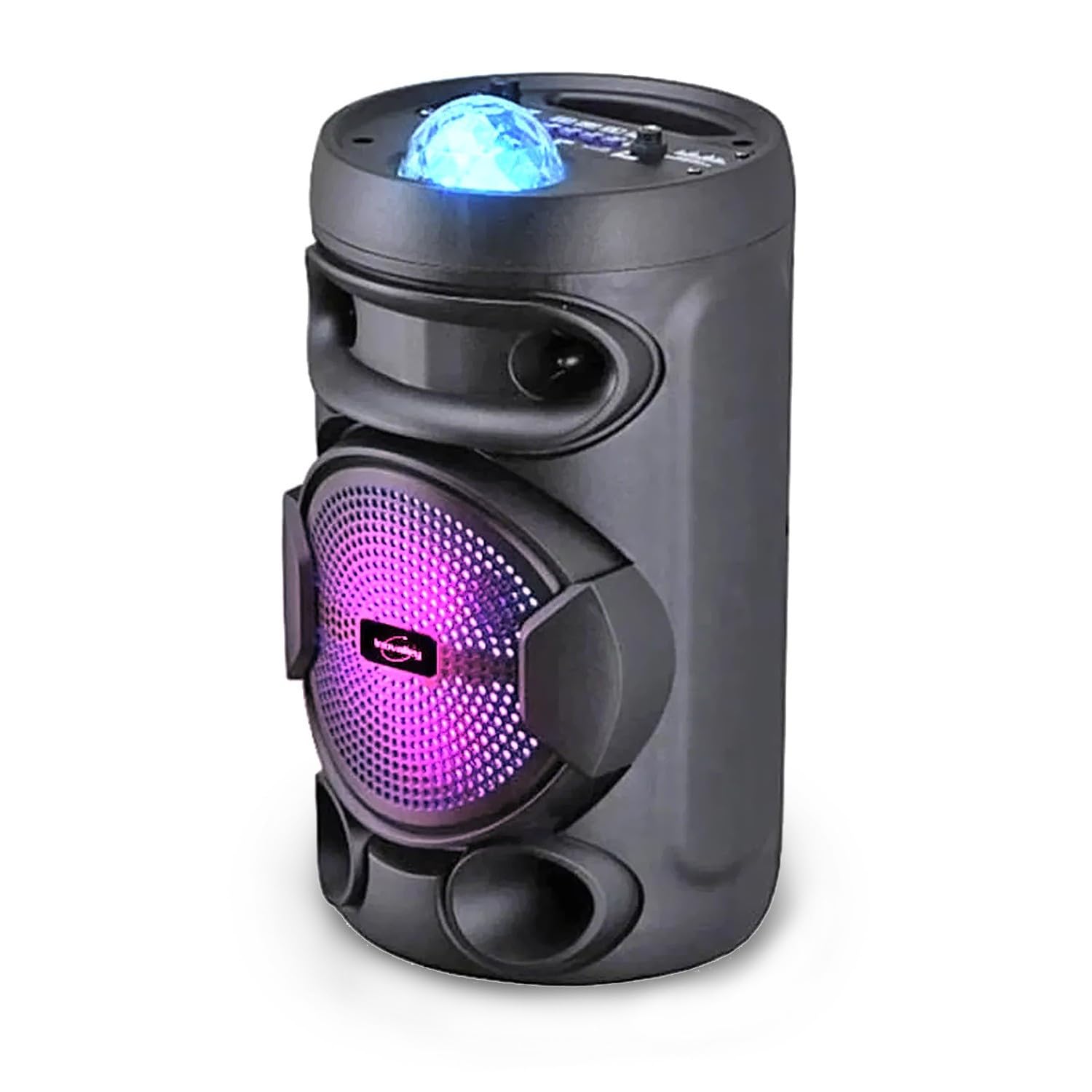Mini altavoz móvil con batería integrada INOVALLEY KA02 Bowl - 400 W, USB TWS, radio FM, Karaoke infantil luminoso LED