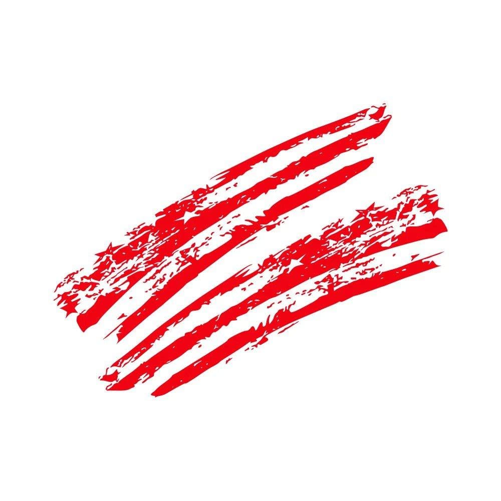 Car Sticker Pickup Truck Universal Vinyl Graphic Decor Decal Cover(Glossy Red)