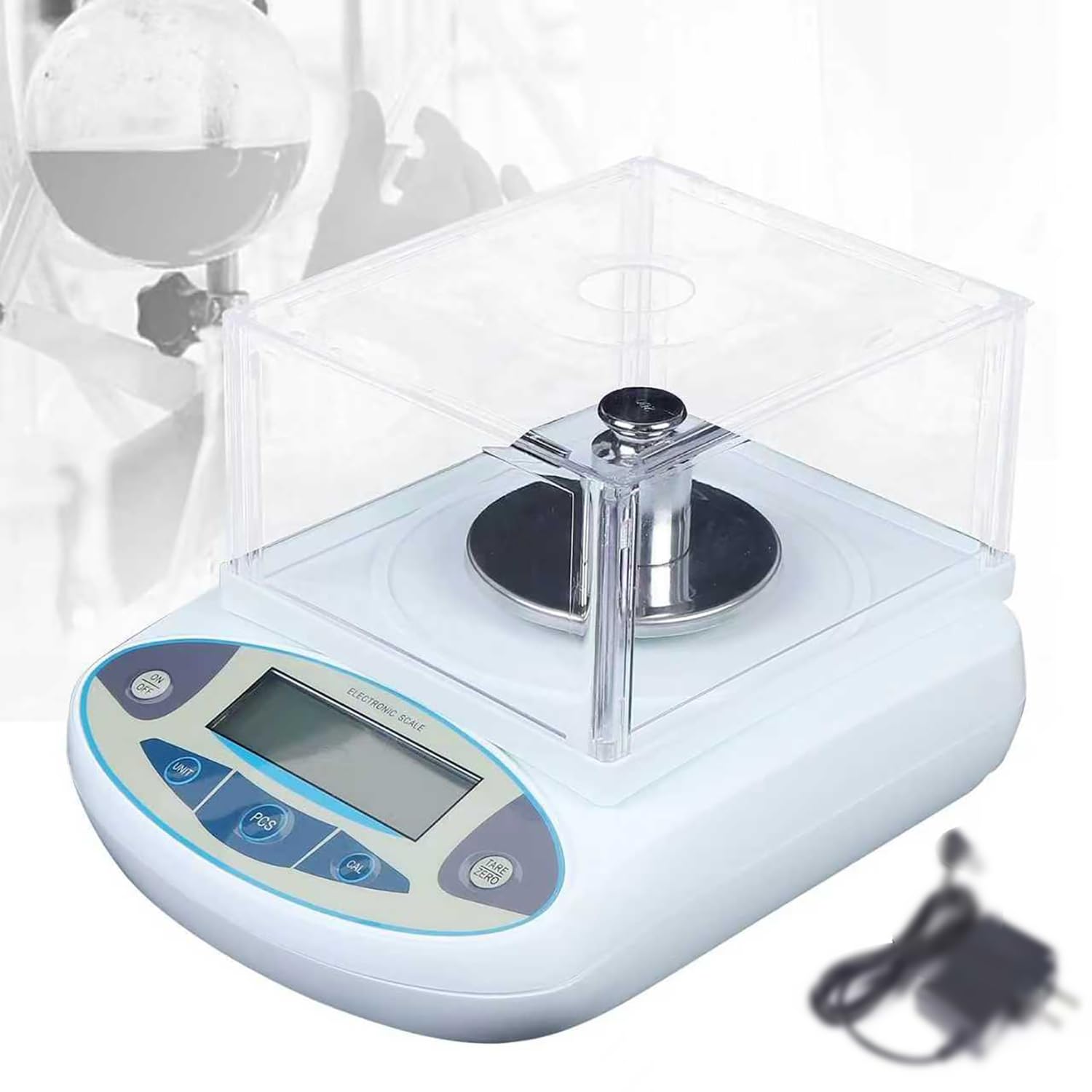 COYEUX Bilancia Analitica da Laboratorio, Bilancia Analitica di Precisione 500 G X 0,001 G, con Schermo Protettivo E Display LED, per Bilancia per Gioielli