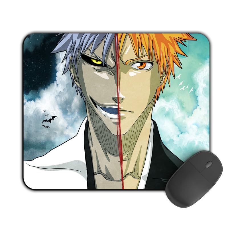 Image of Printed Designer Mouse Pad Hollow in Ichigo (200MM X 240 X 3MM) Enhance Gaming and Work Performance Comfortable and Precise Non-Slip Water Proof Bleach Mouse Pad.