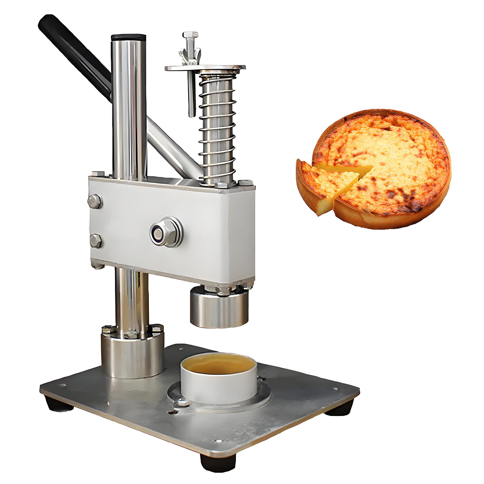 Epygnom Multicolor Manual Egg Tart Pressing Machine, Custard Tart Shell Molding Forming Machine, Muffin Cupcake Tins Moulds Tool For Home, Restaurant, Cake Shop 26