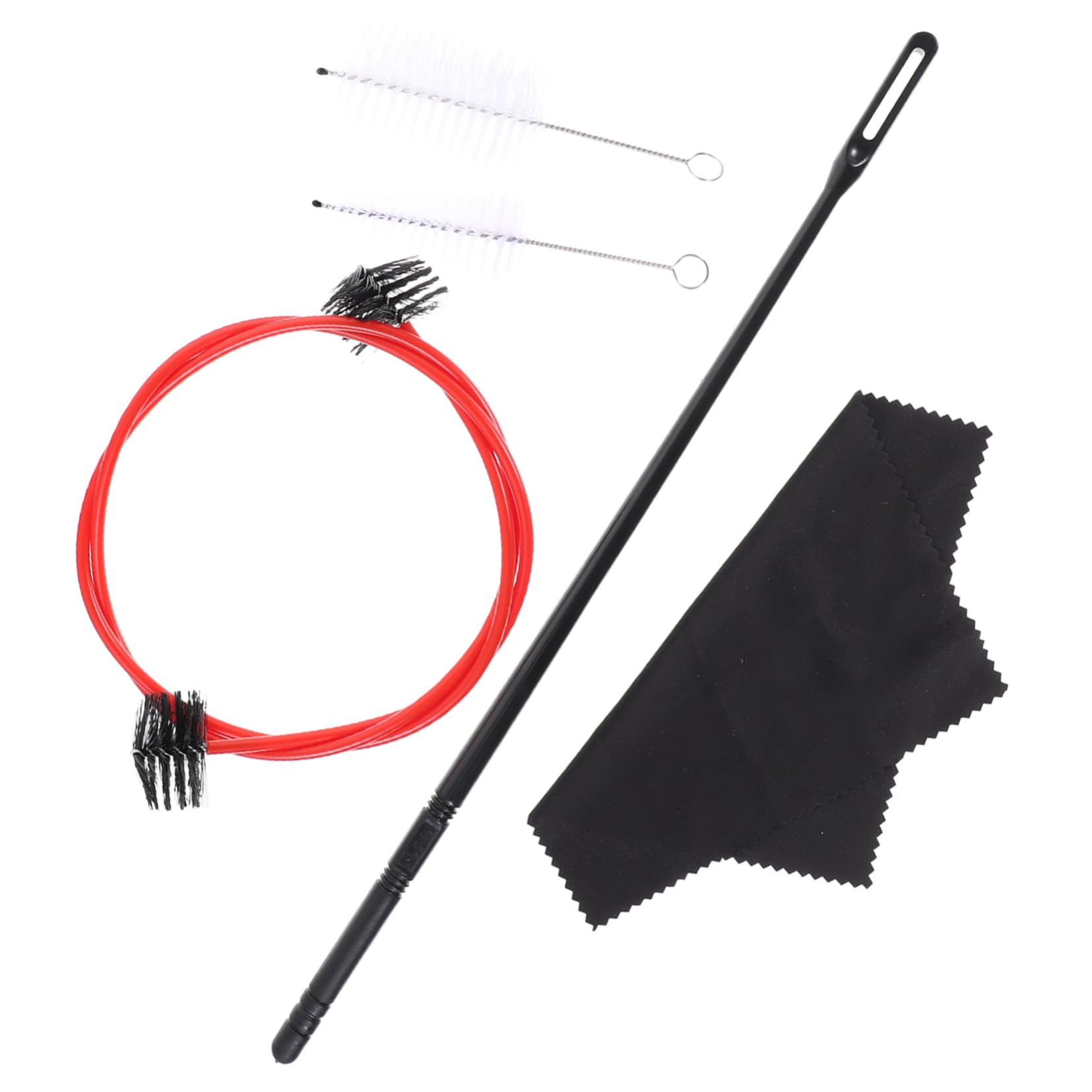BESPORTBLE Kit de Nettoyage pour Trompette Brosse Électrique, Accessoires en Plastique, Nylon et Métal, Résistant la Déchirure Nettoyage à Domicile