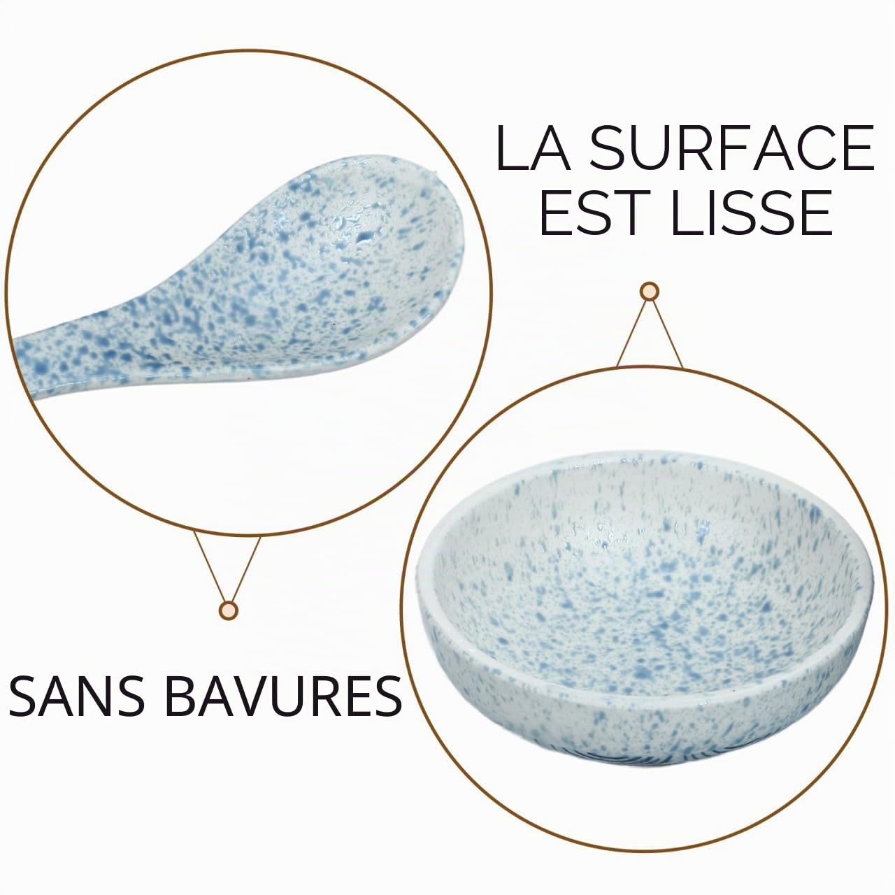 YARNOW Bol À Soupe Japonais En Céramique 3.7 Pouces Avec Couvercle Et Cuillère Bol Ramen Polyvalent Pour Cuisine Japonaise Et Service De Table