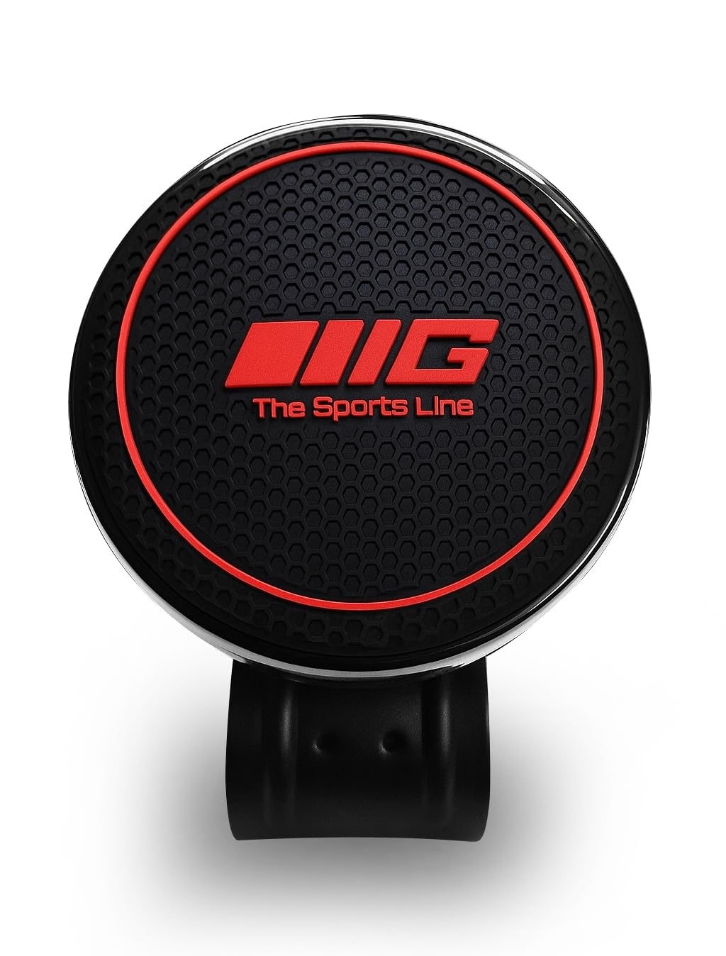 GH GENERIC HUB® Universal Steering Wheel Spinner Knob | Auxiliary | Booster | Aid | Control | Handle | Car Steering Wheel Strengthener | Auto Spinner Knob Red - Image 2 thumbnail