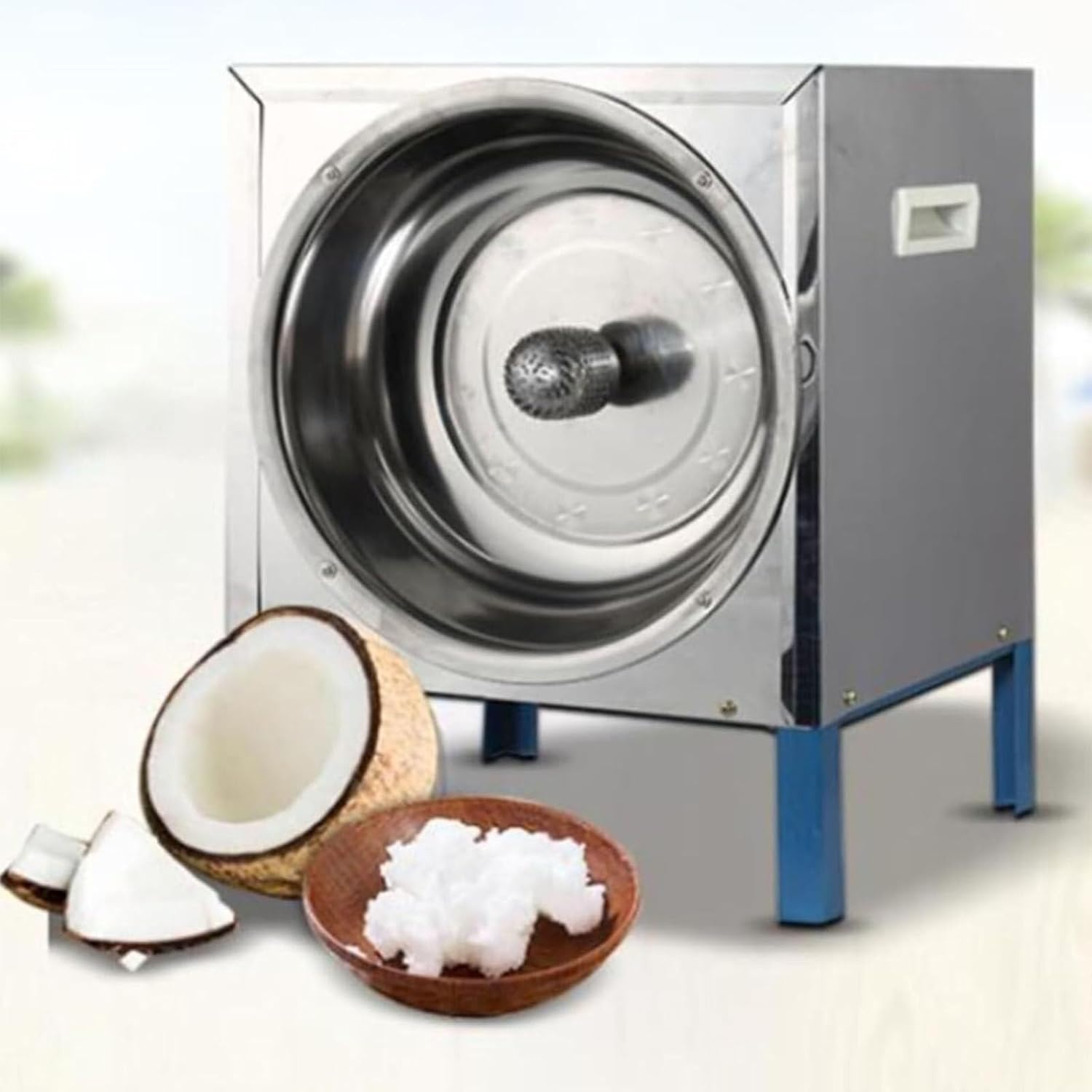 Electric Commercial Coconut Grater,Coconut Grater Scraper Shredder,Commercial Machine, Coconut Plup Planer for Coconut Processing Store, Restaurant, Bakery