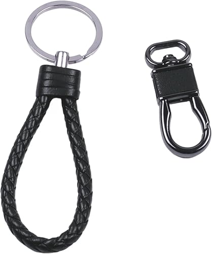 Miniatura 6 de GTRotors Llaveros de automóvil de cinco piezas turbo de pistola caja de cambios de seis velocidades gancho de remolque morado mosquetón negro llave