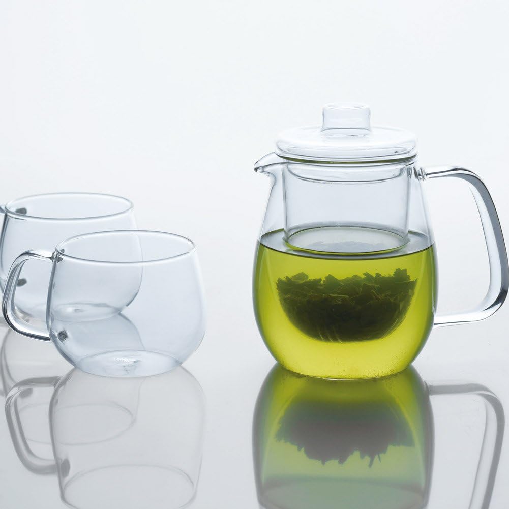 KINTO 22910 UNITEA Teapot, 24.0 fl oz (680 ml), Plastic, Dishwasher Safe, Heat-resistant Glass