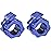 Hacuba Fitness 1 Inch Barbell Clamps - Quick Release Pair of Locking 1\'\' Diameter Standard Bar Weight Plates Collar Clips for Workout Weightlifting Fitness Training Bodybuilding (Blue)