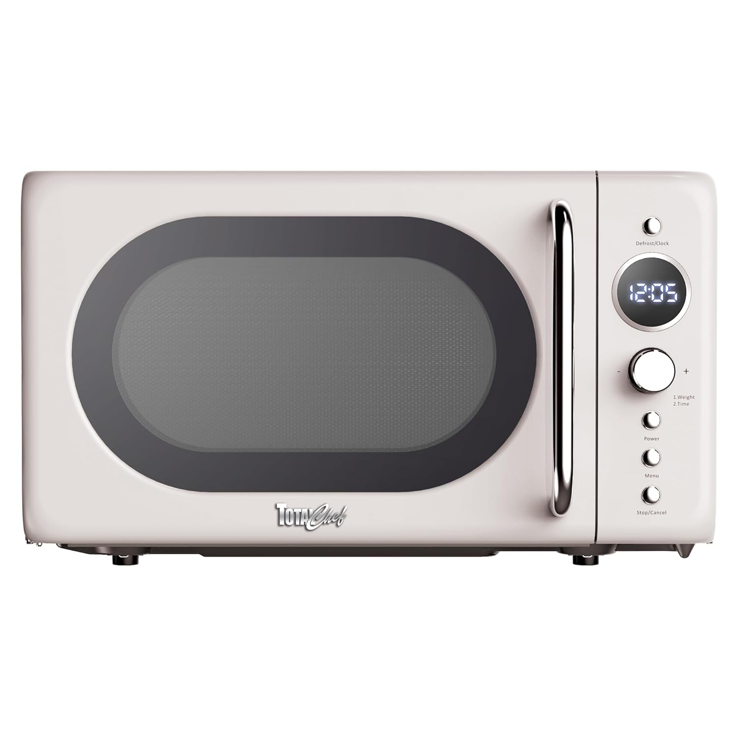 Total Chef Retro Microwave Oven 20L 0 7 Cu Ft Quick Start Defrost By Weight Time 8 Pre-set