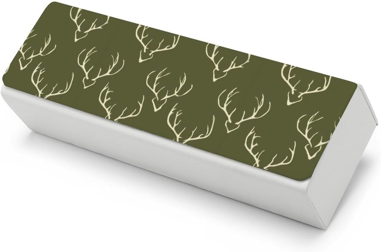 Deer Antlers Eyeglasses Case with Cleaning Cloth